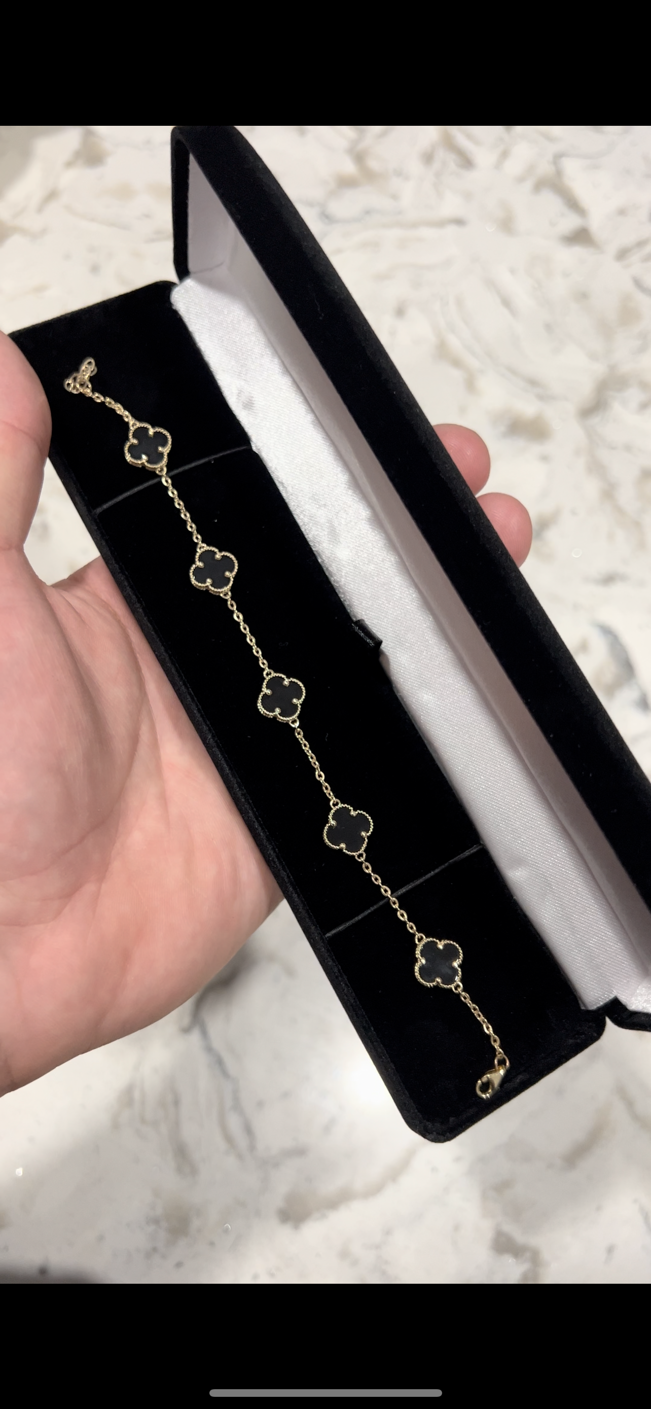 14k real gold van Cleef