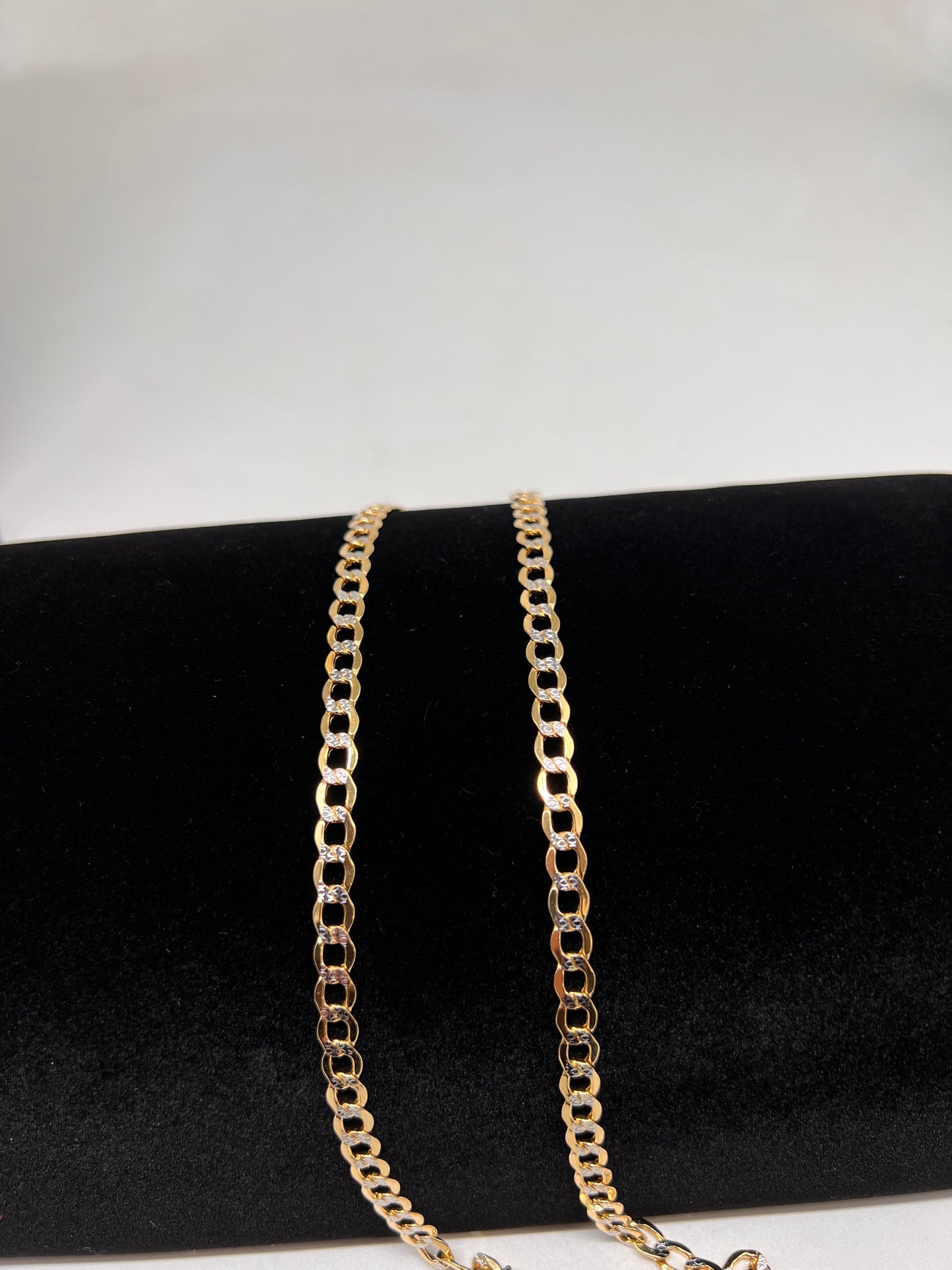 24inch 5.5mm cuban diamond cut 14k real gold