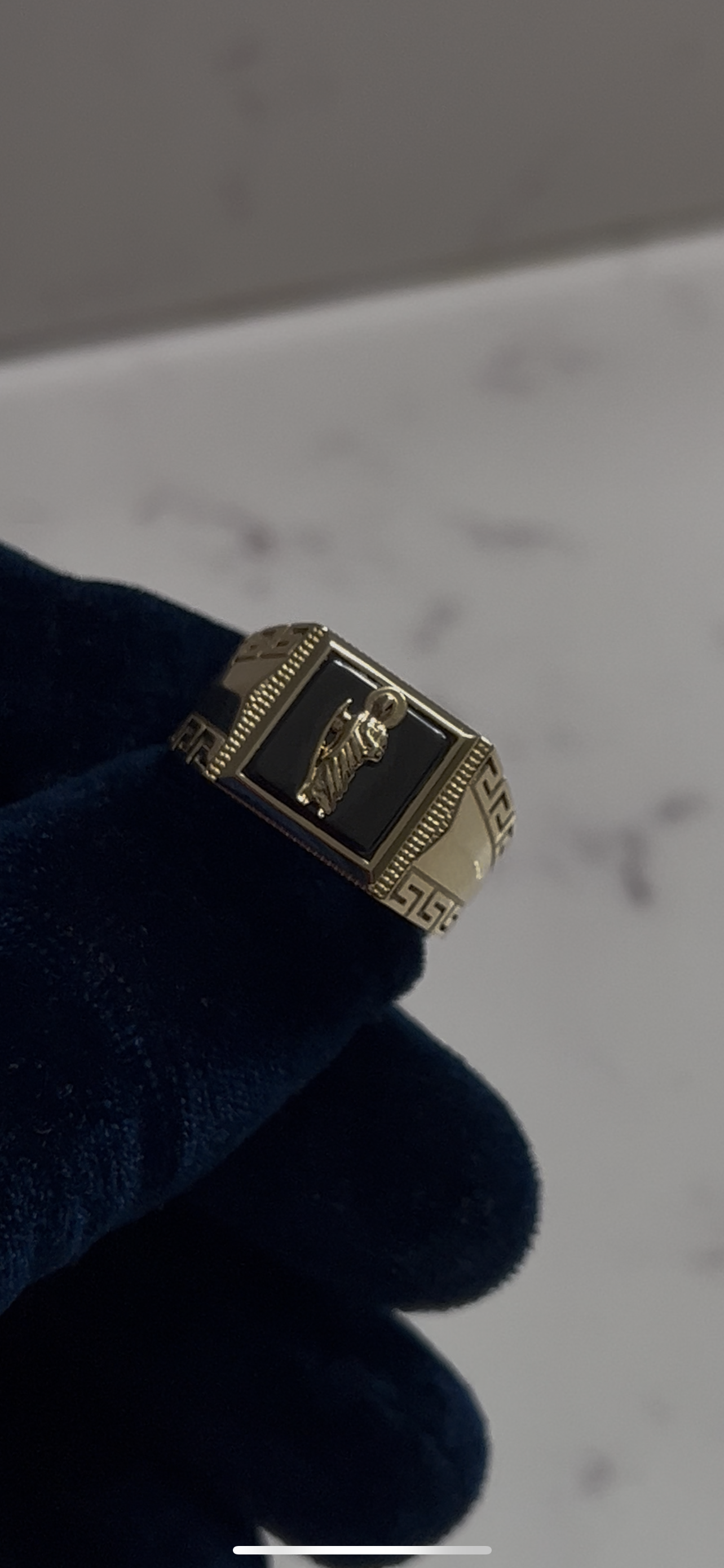 14k real gold San Judas ring