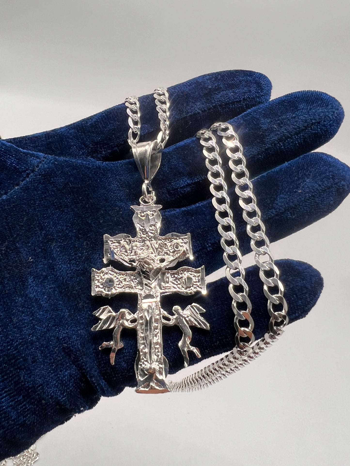 Cruz de caravaca real silver set