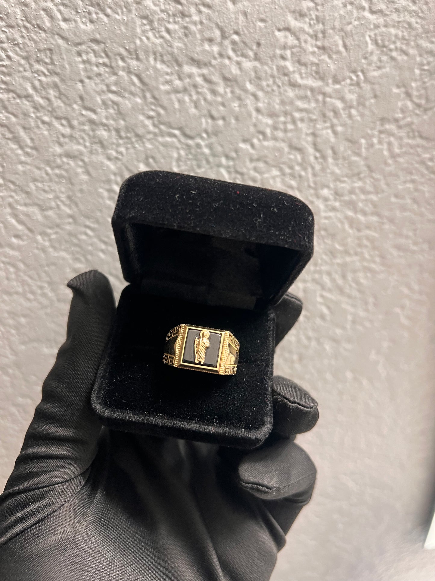 14k real gold San Judas ring