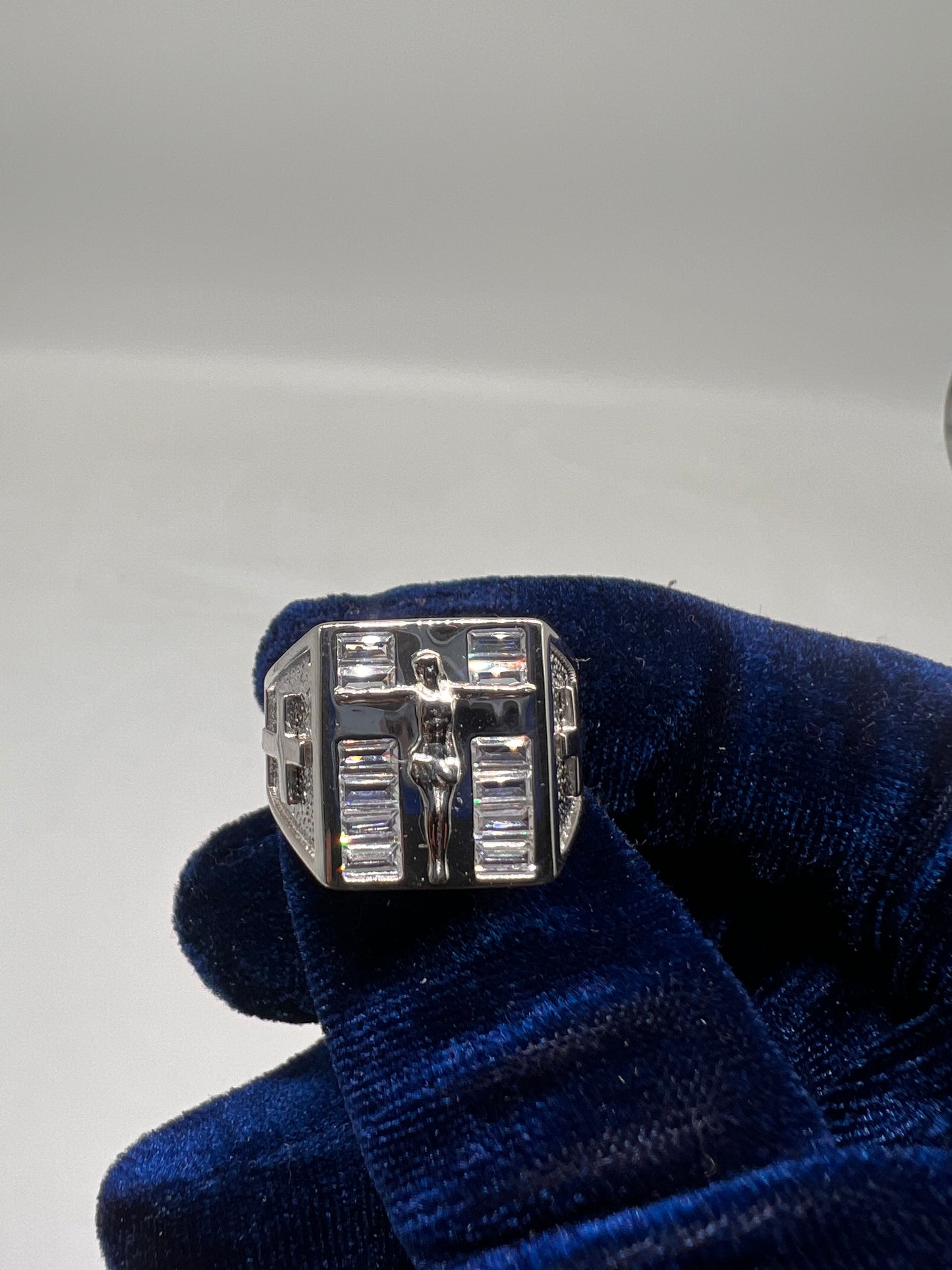 Jesus ring real silver