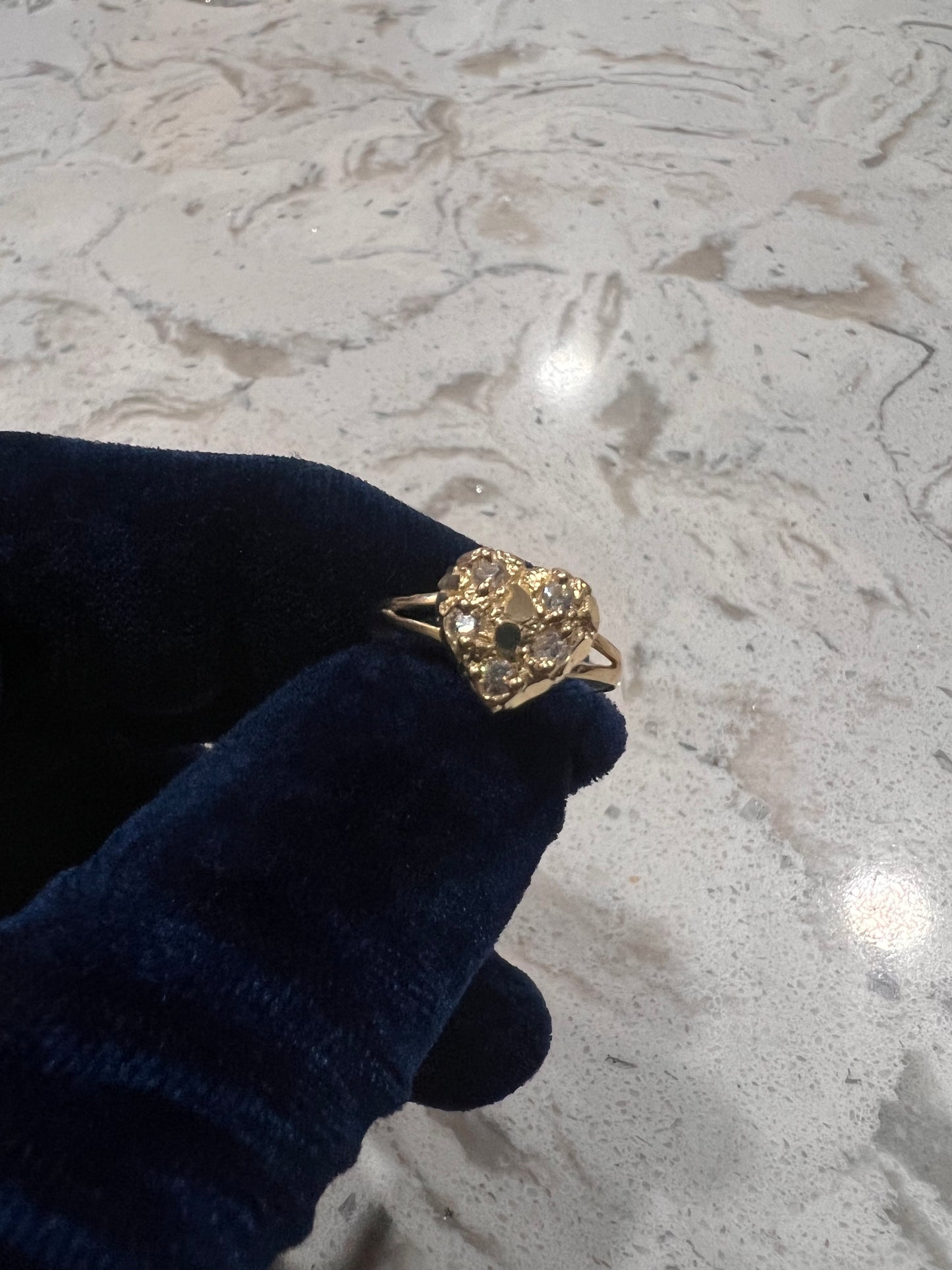 10k real gold nugget ring