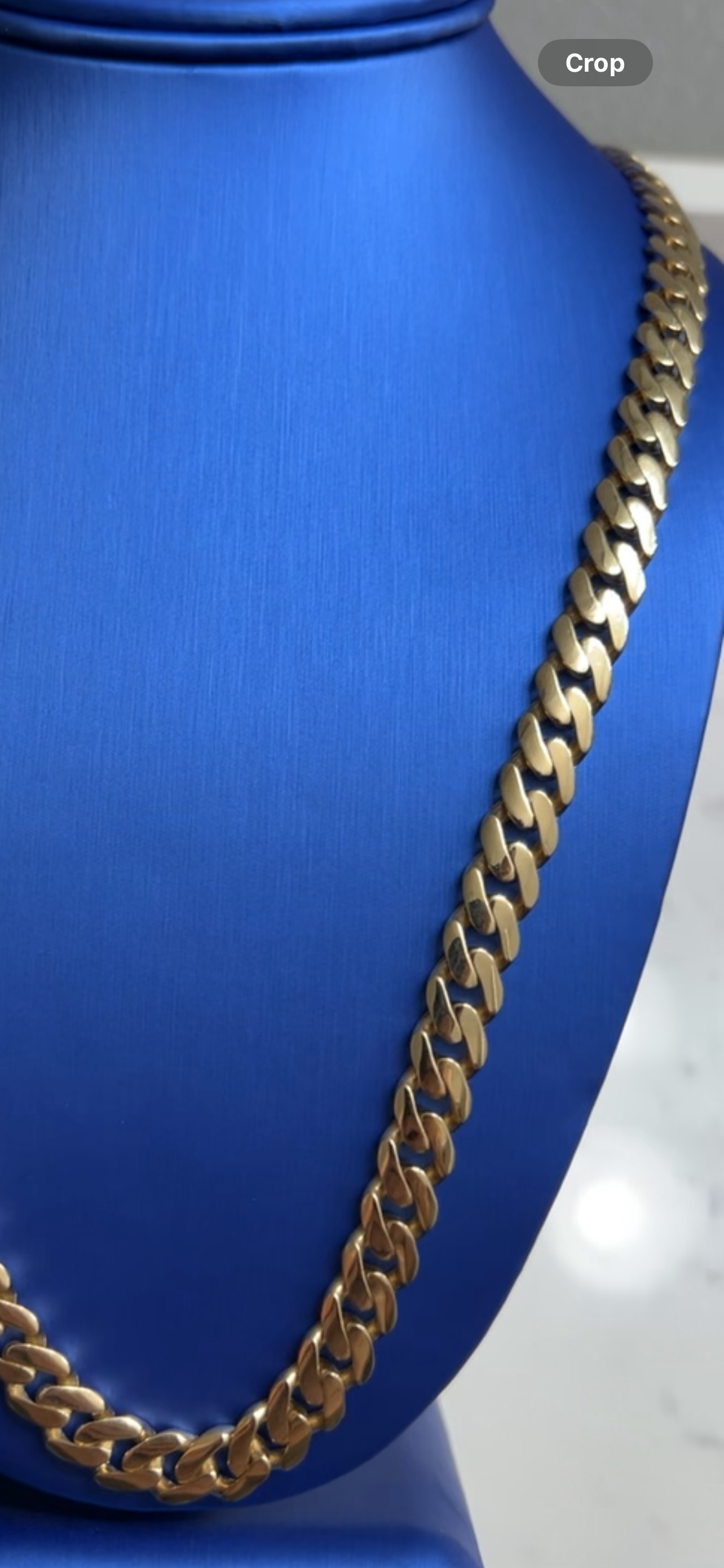 24inch 14k real gold Cuban chain 8mm