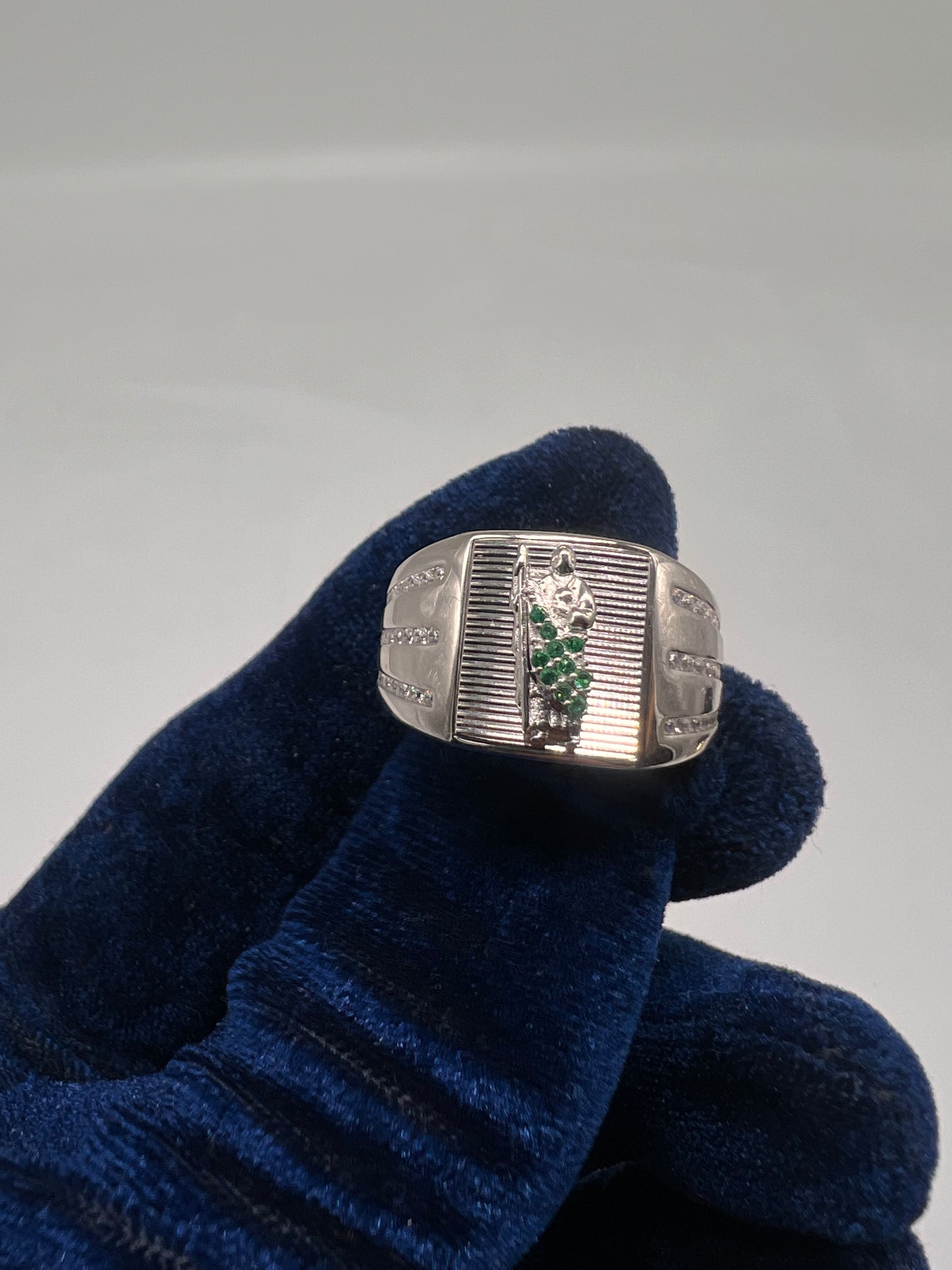 San Judas ring real silver