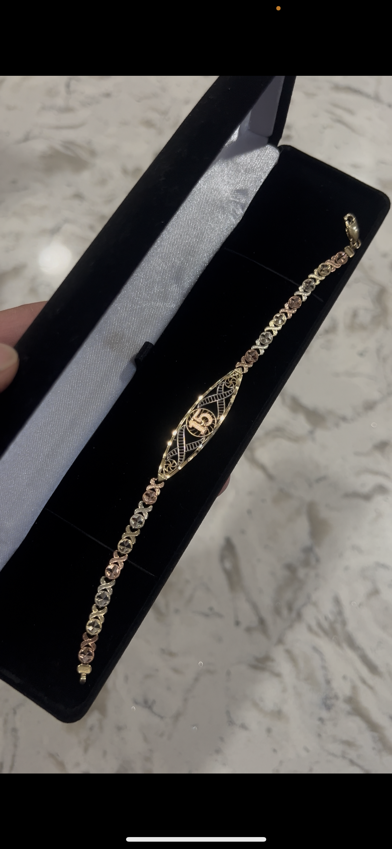 14k real gold quince bracelet