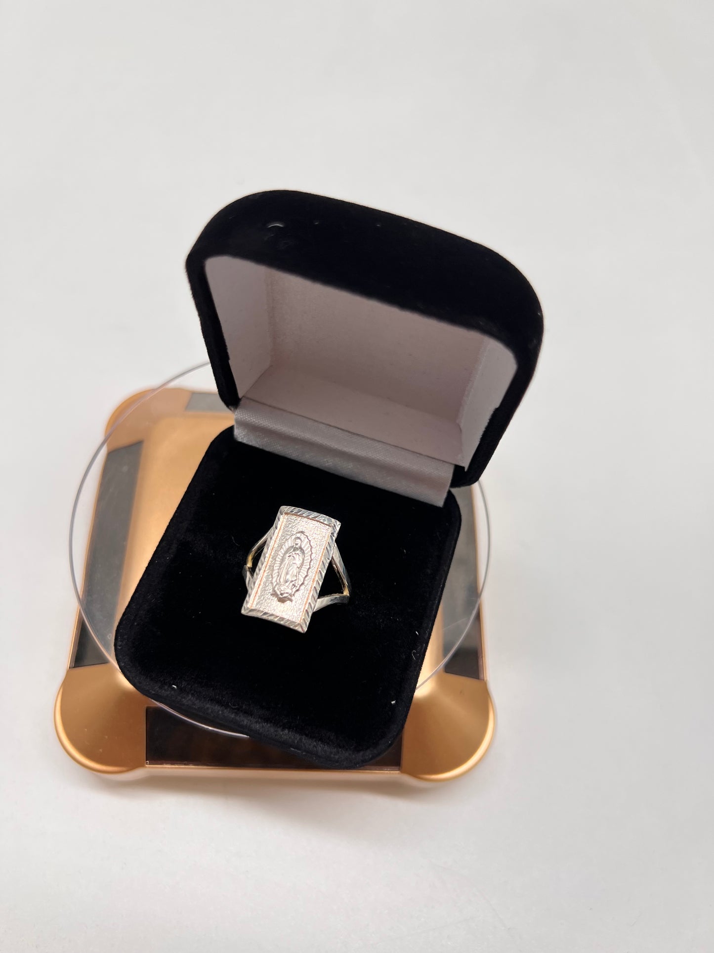 Virgen Mary ring real silver