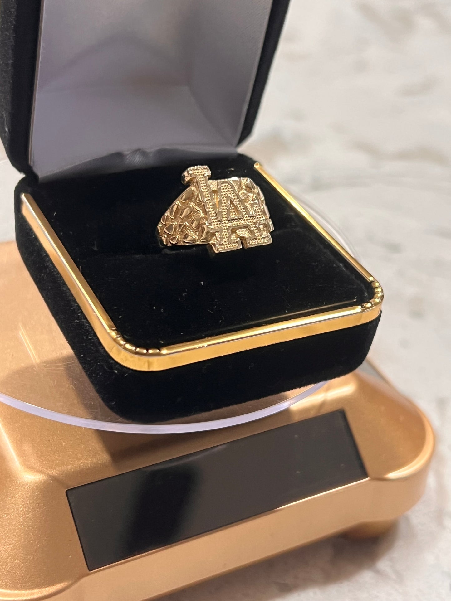 Smaller size LA 14k nugget ring