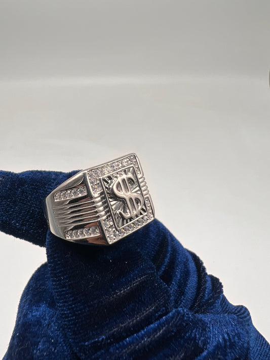 Money ring real silver
