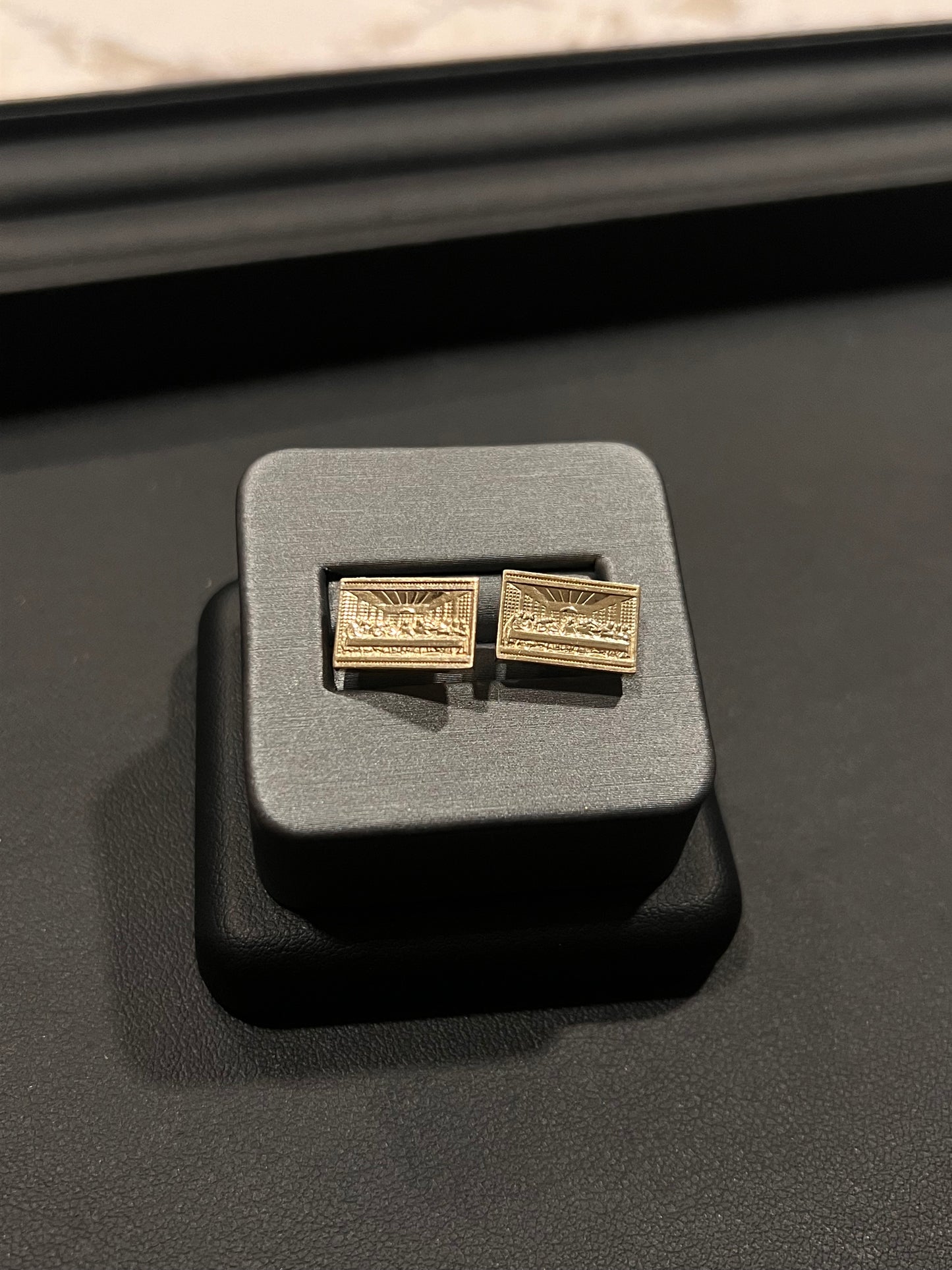 10k gold last supper earrings
