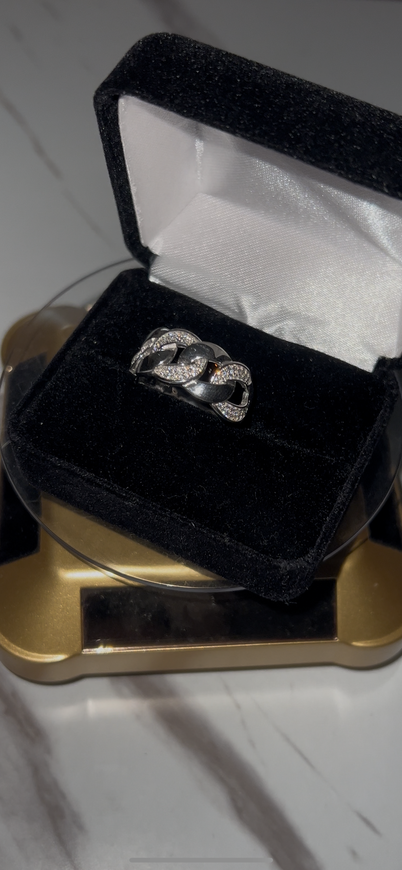 Cuban ring real silver