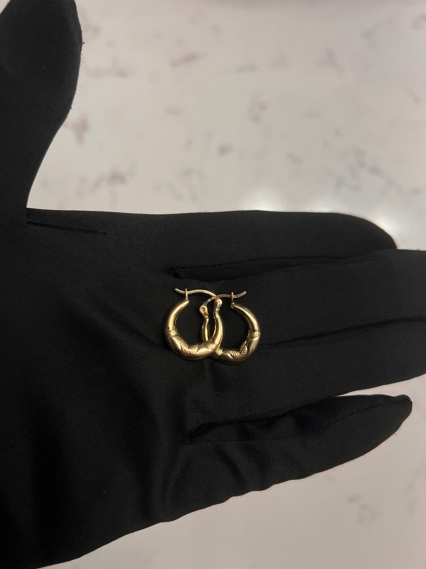 14k hoops real gold