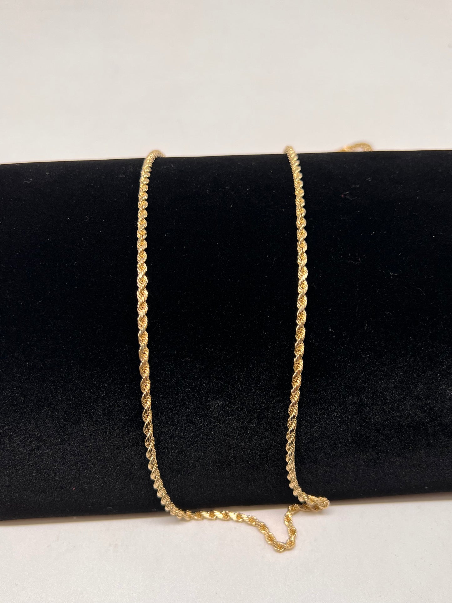 3mm 26inch rope chain 14k real gold