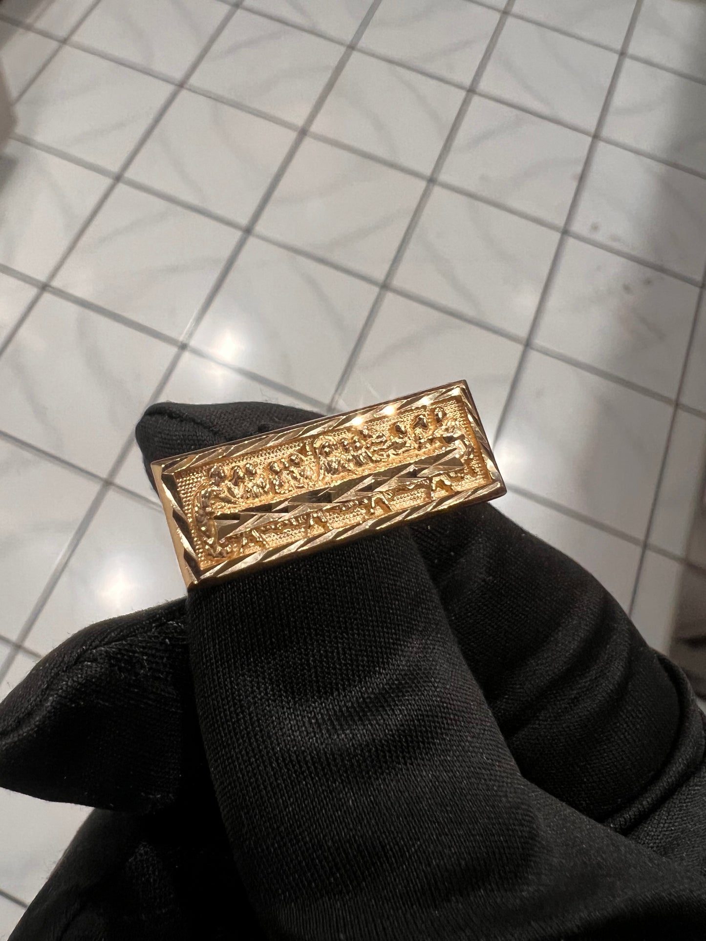 Last supper 14k real gold ring