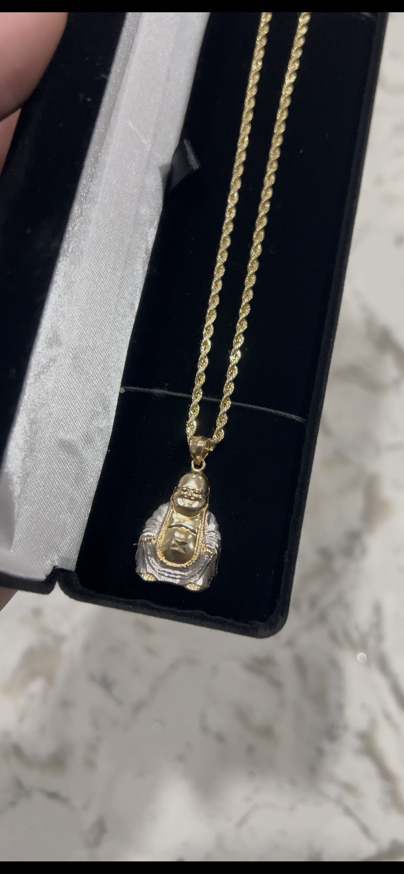 10k real gold buddah set