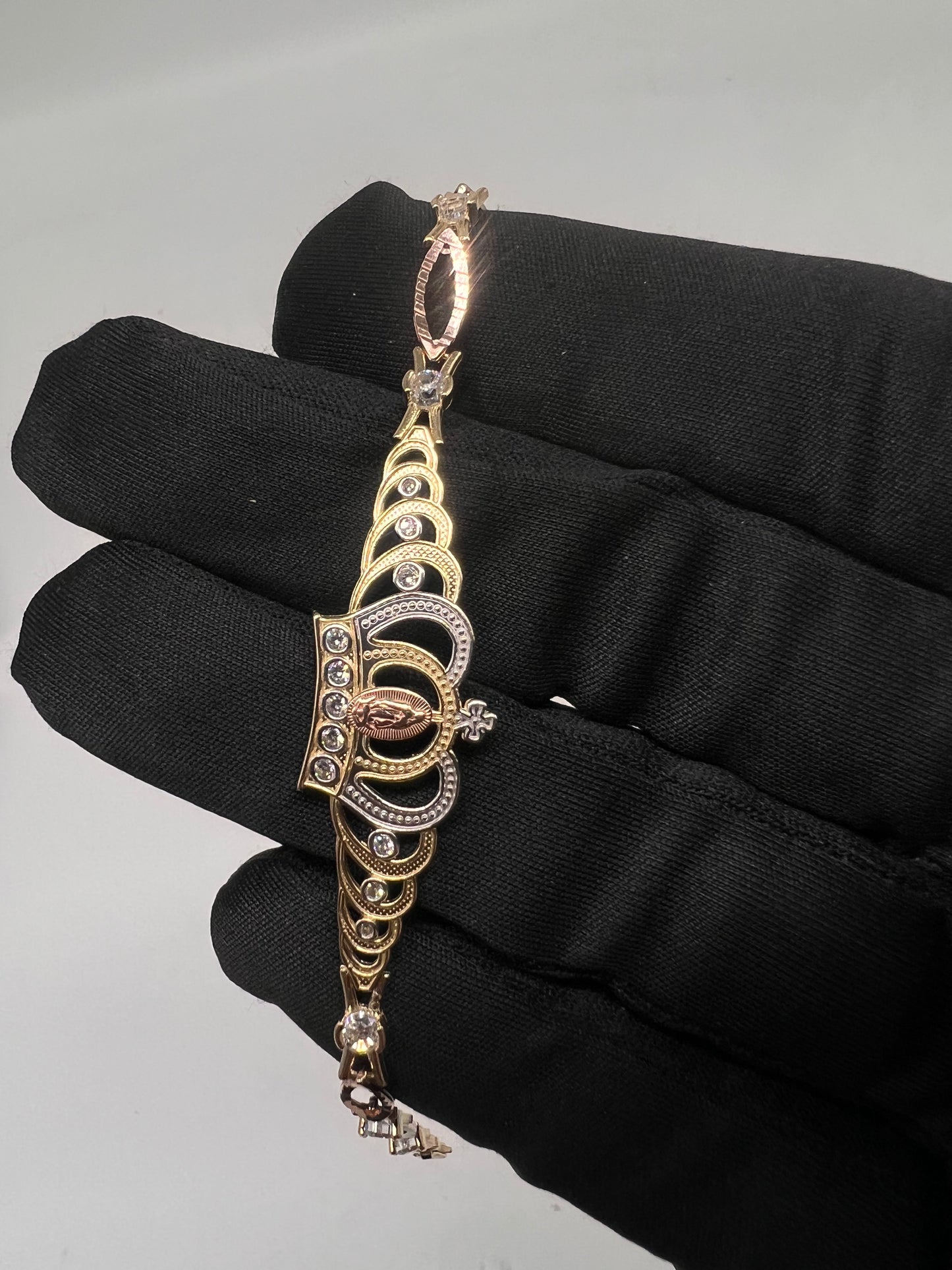 14kb real gold virgen Mary esclava