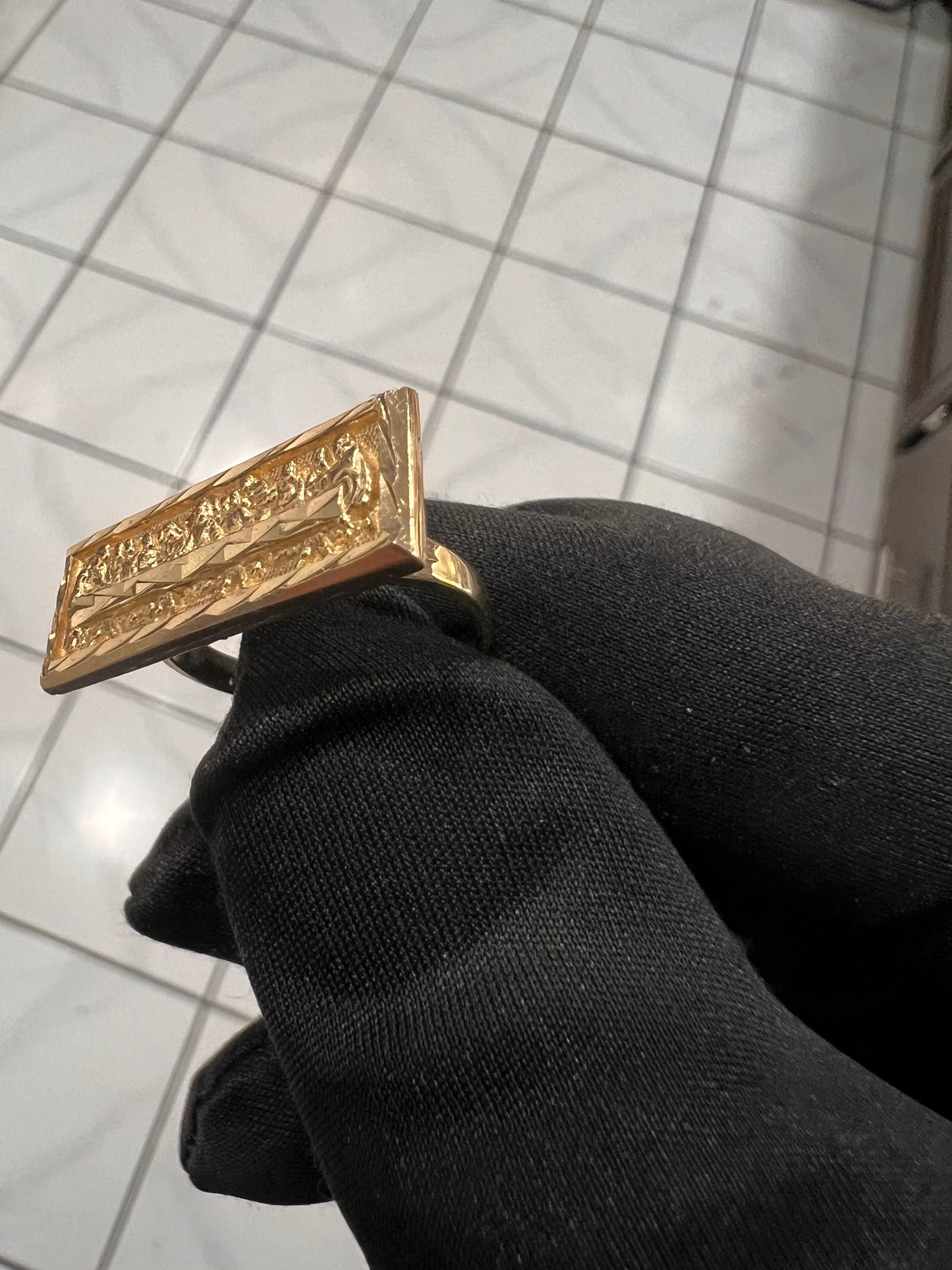 Last supper 14k real gold ring