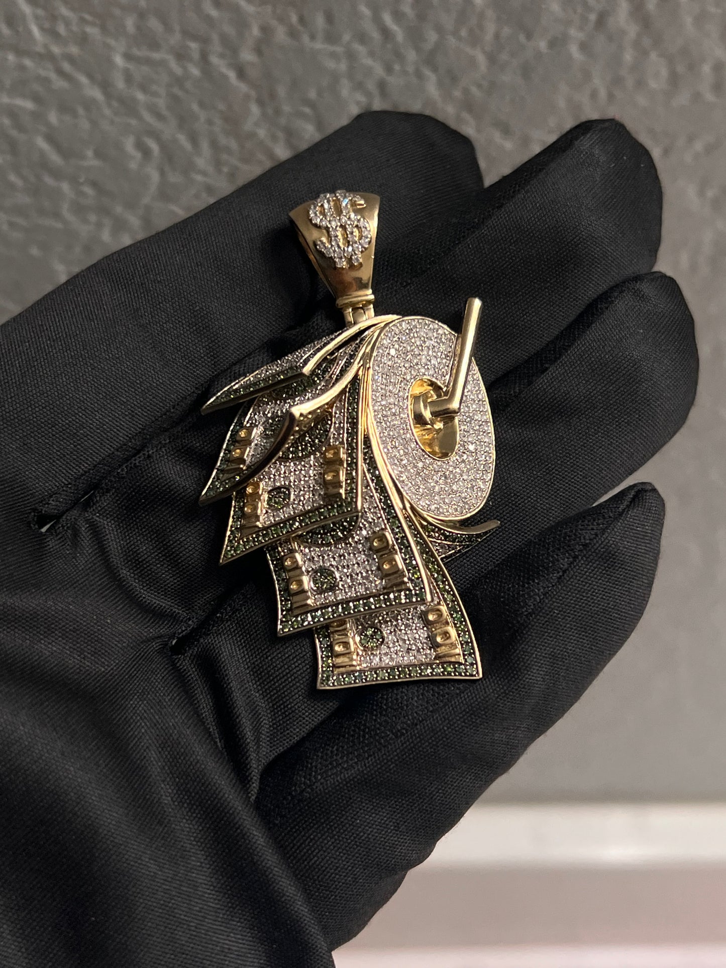 10k real gold with real natural diamonds