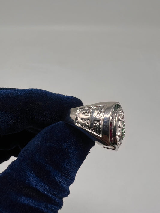 San Judas ring real silver