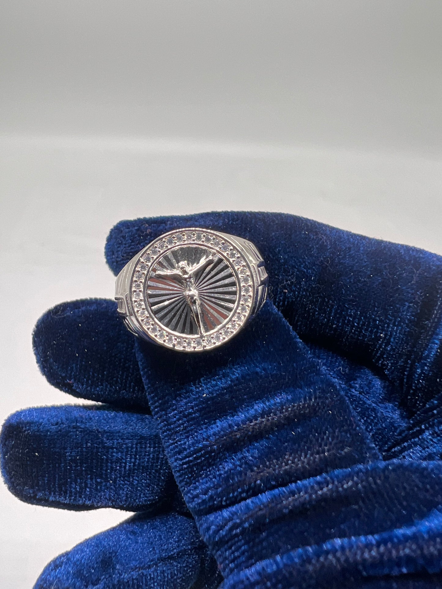 Jesus ring real silver