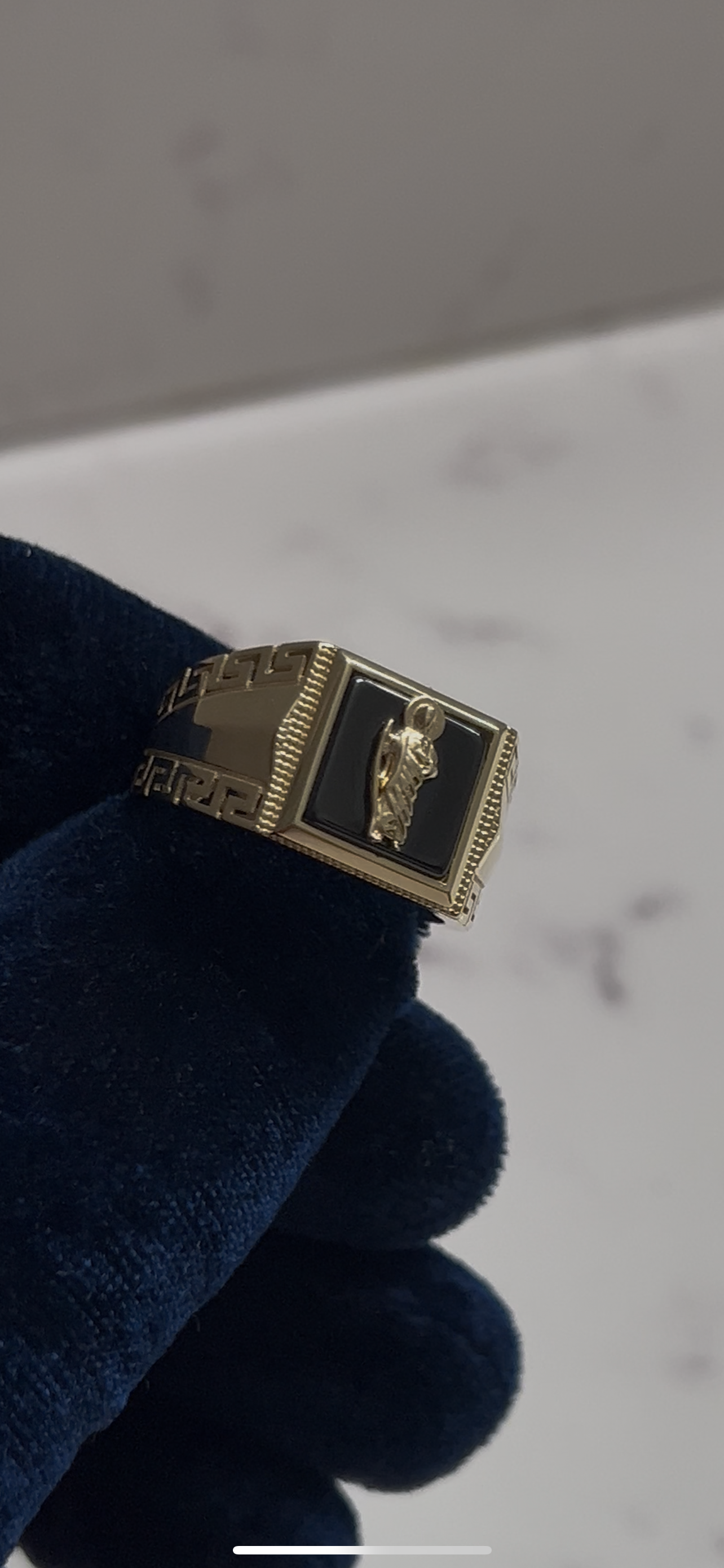 14k real gold San Judas ring