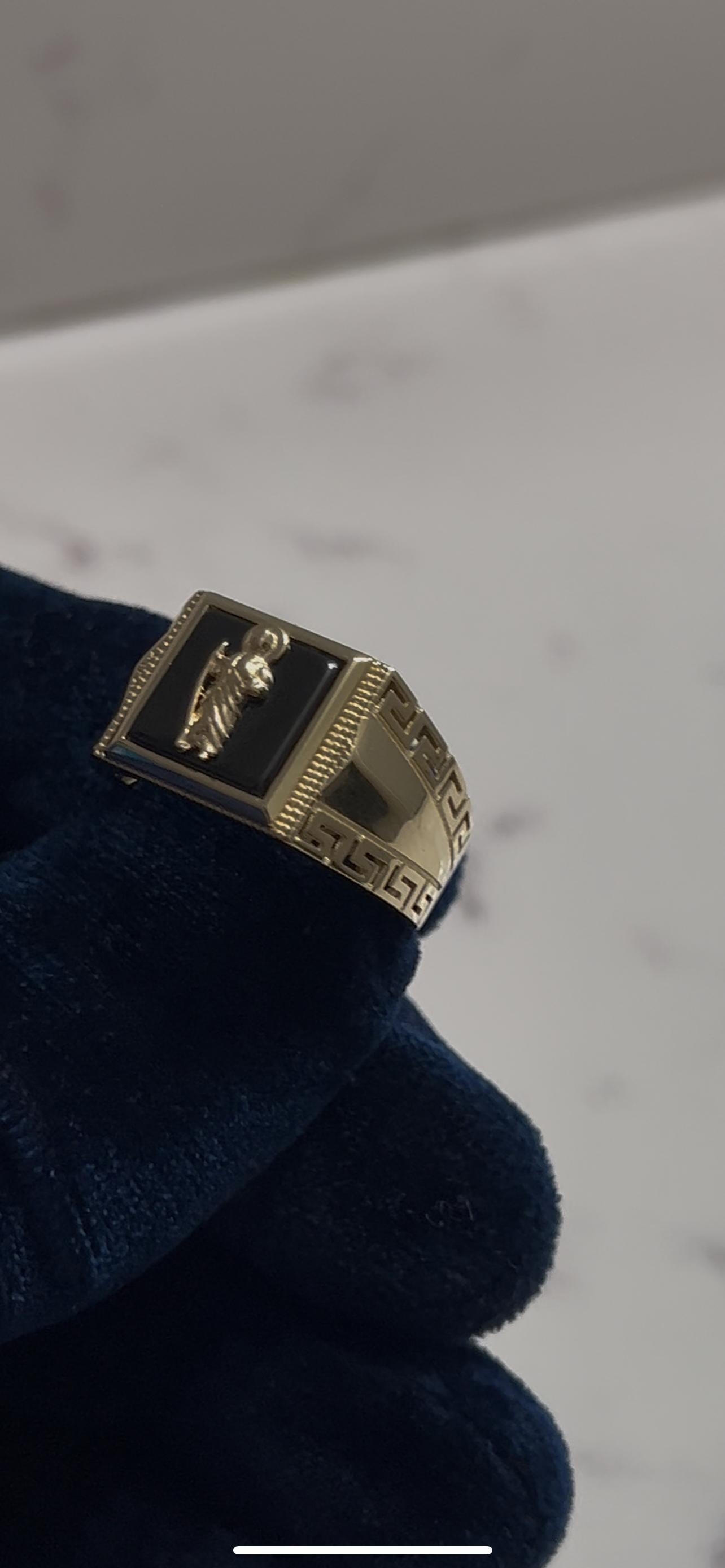 14k real gold San Judas ring