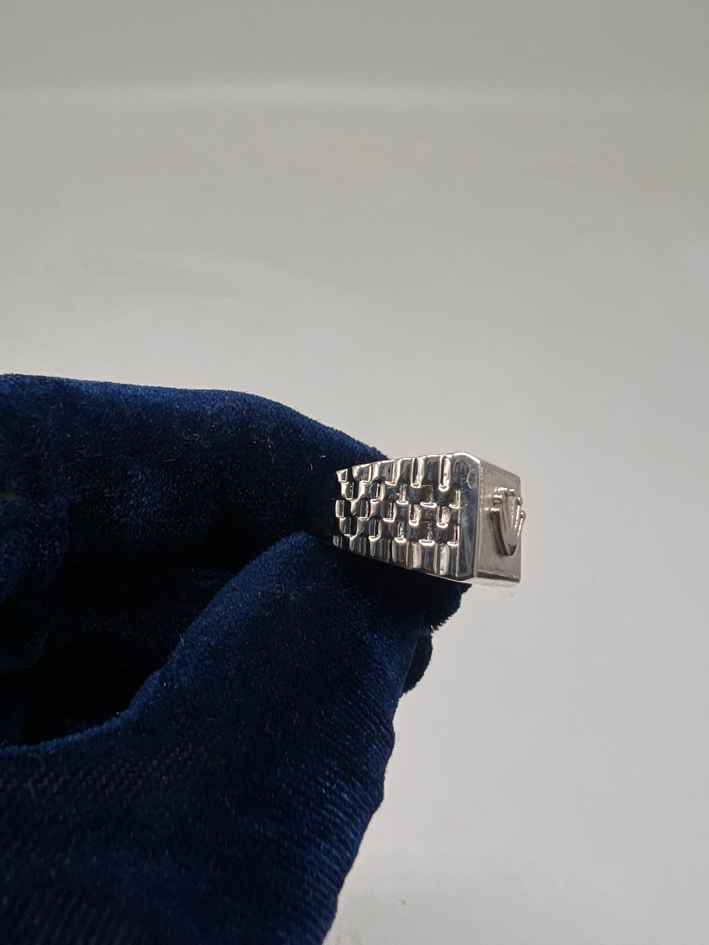 Rolex ring real silver