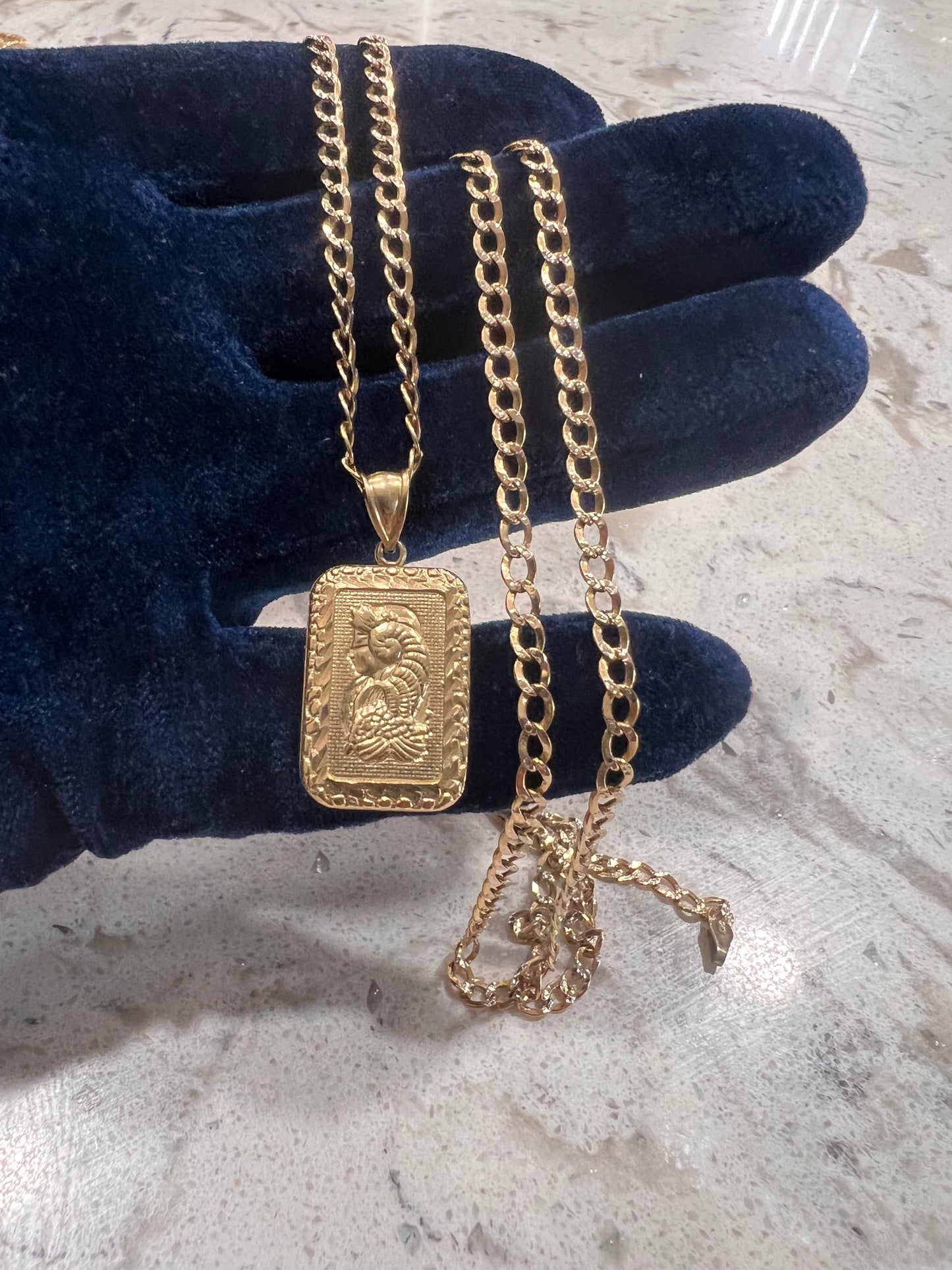 10k real gold lady fortuna chainset