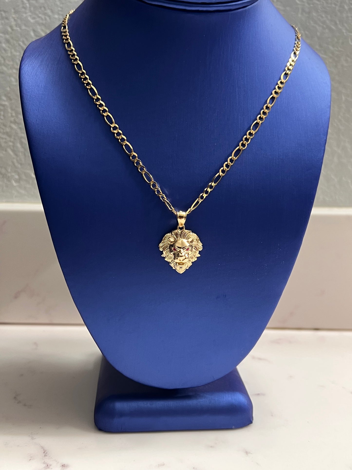 14k solid gold Lion setup