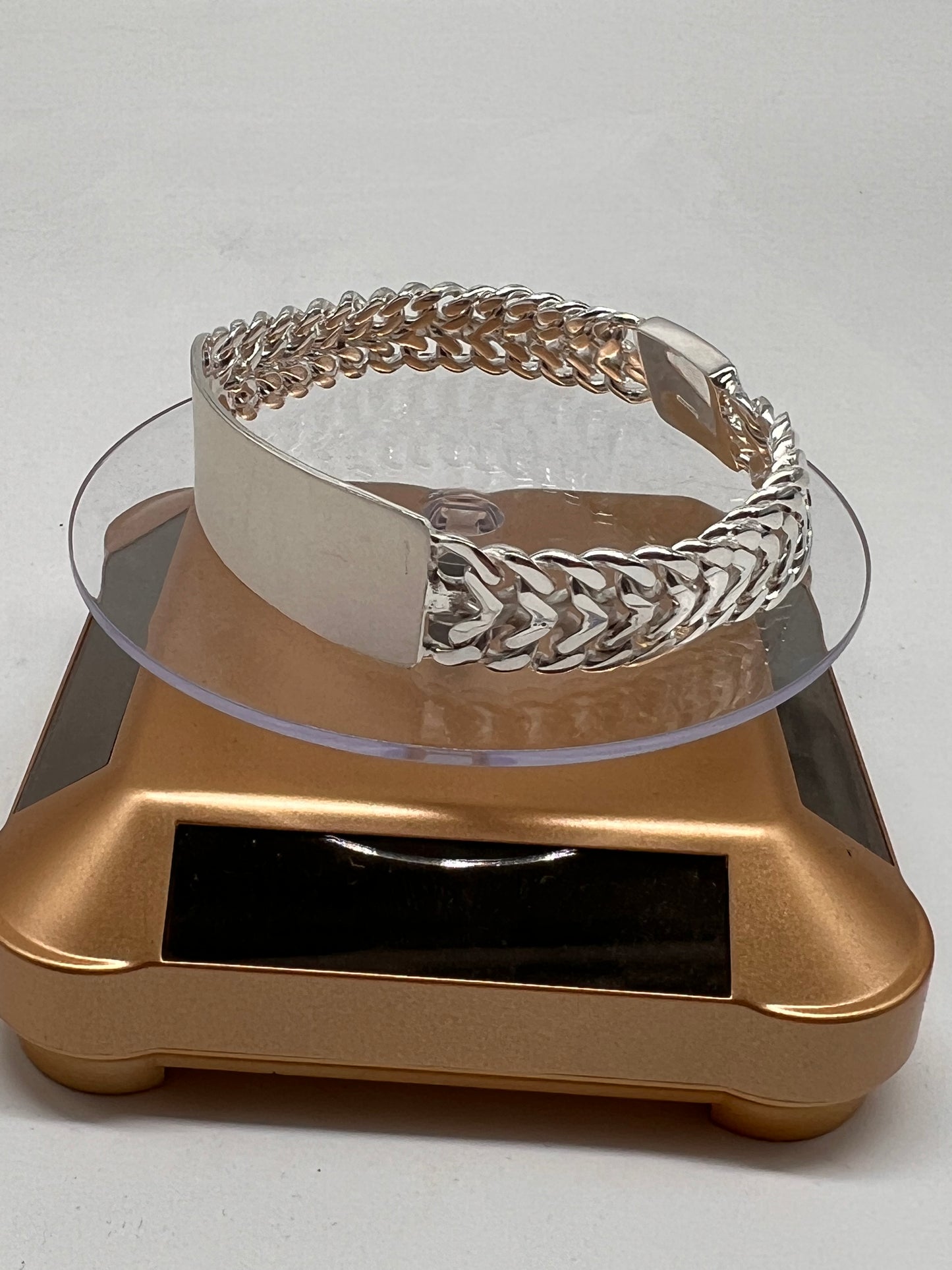 Real silver ID bracelet