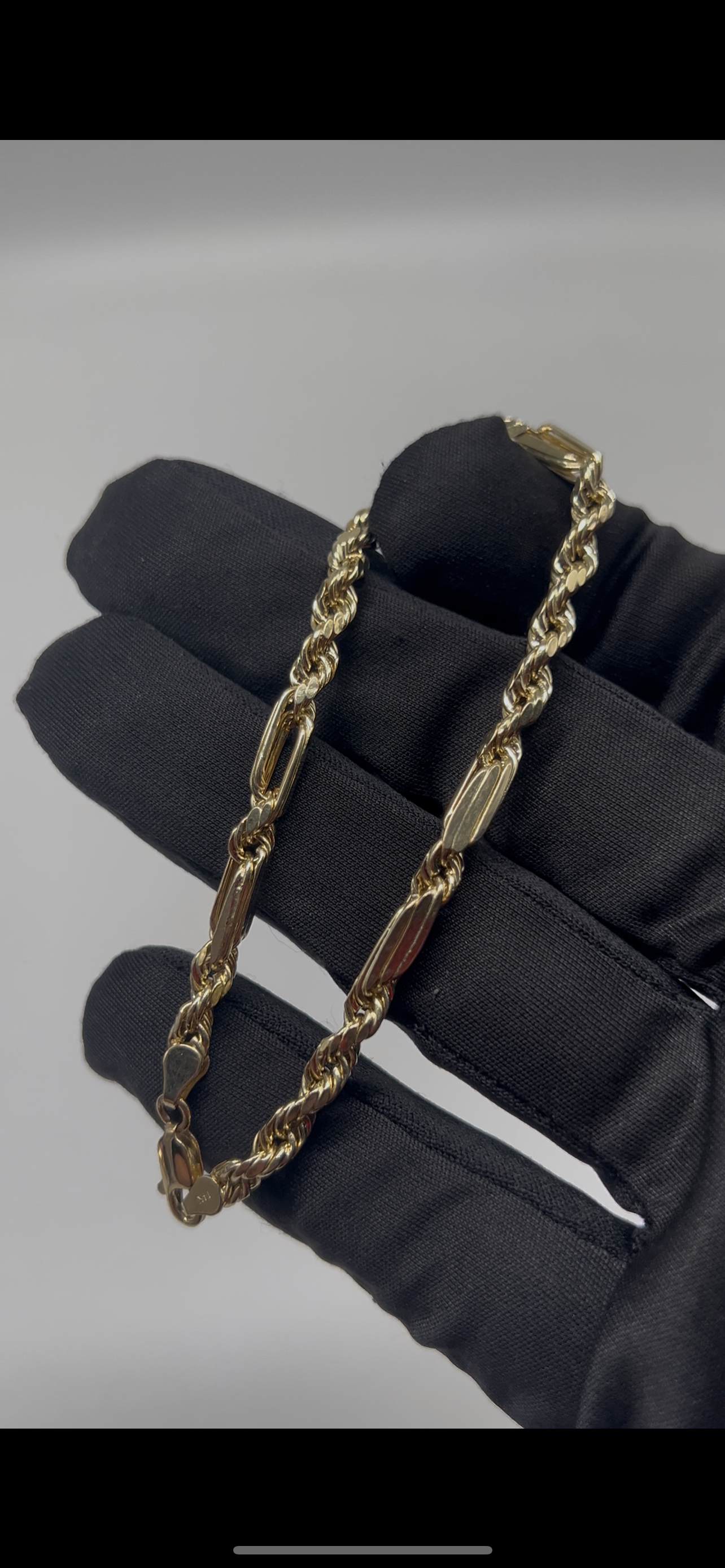 14k real gold Milano bracelet
