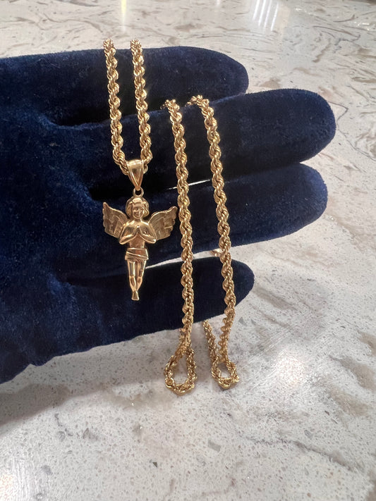 10k real gold angel chainset