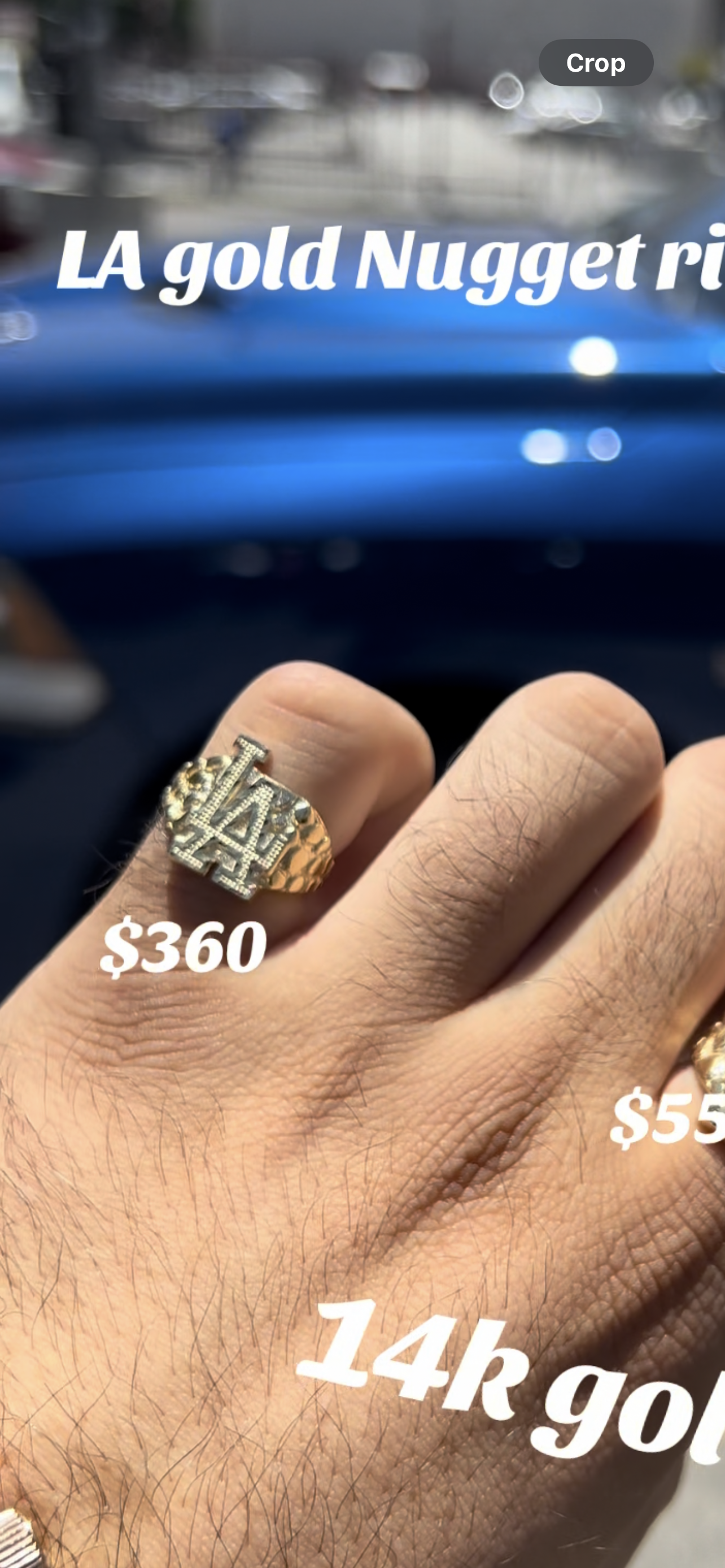 La Nugget Rings 14k real gold