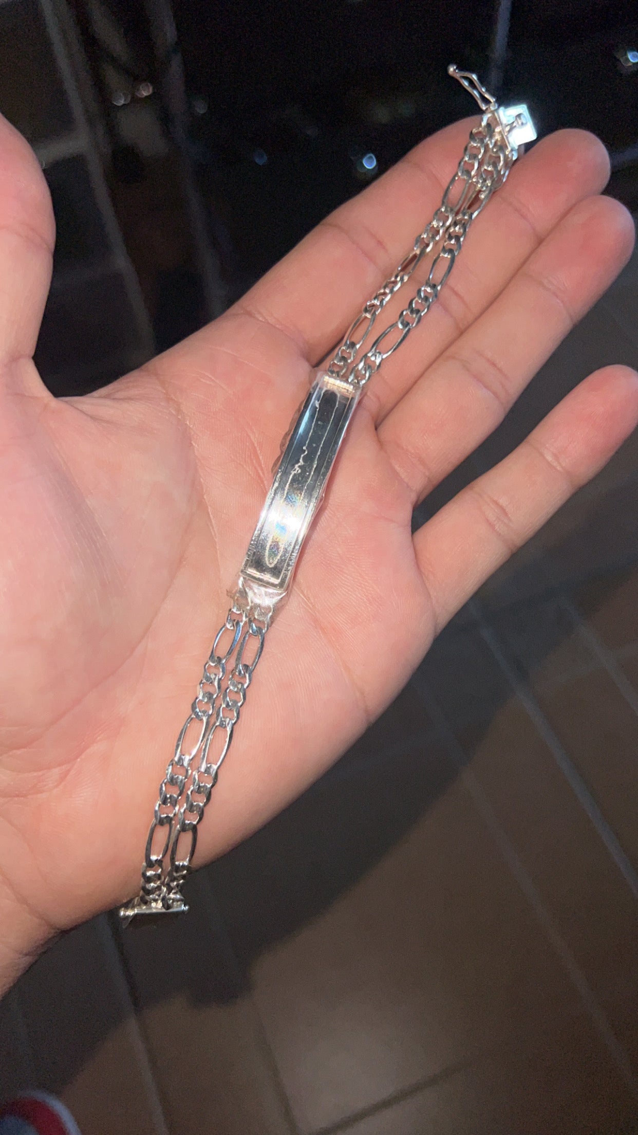 Double row figaro esclava real silver