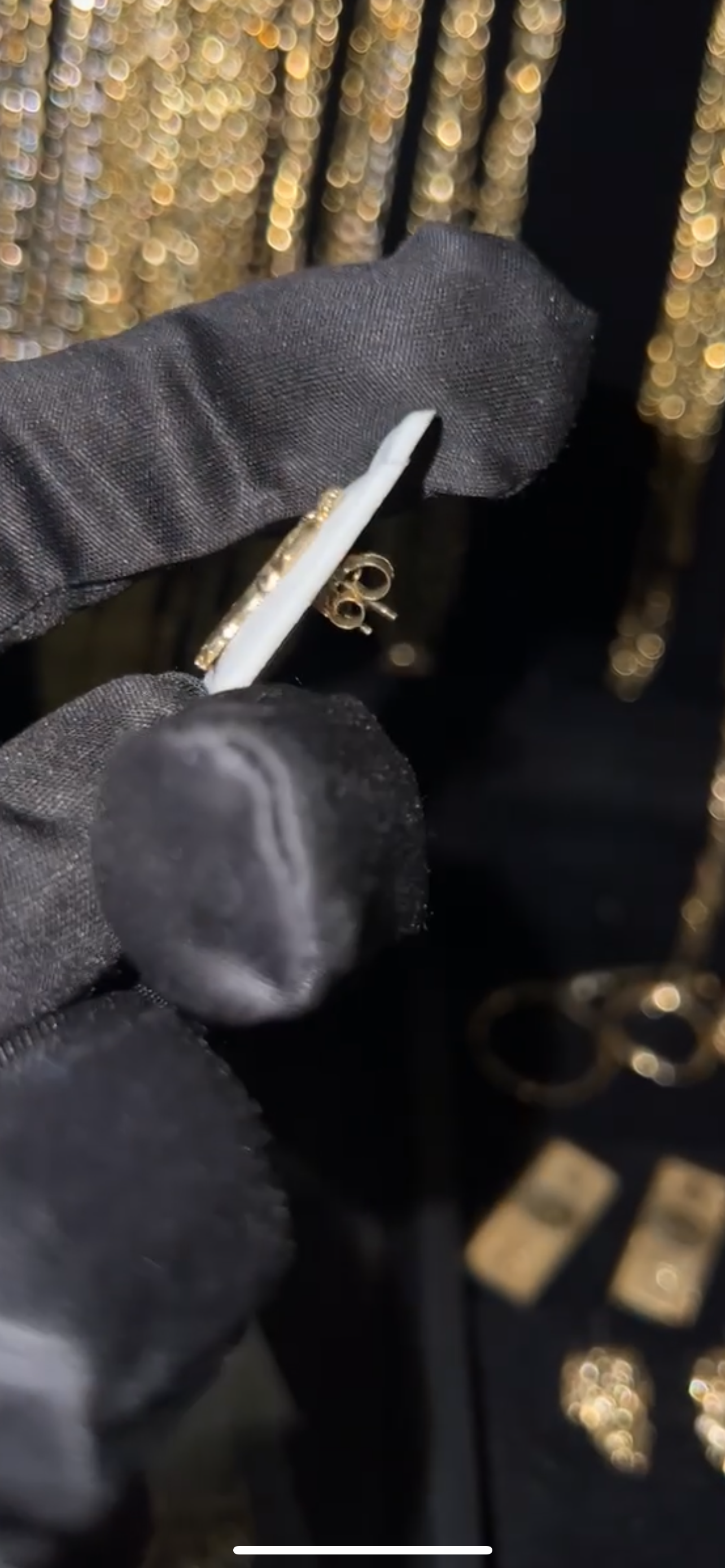 San Judas 14k real gold earrings
