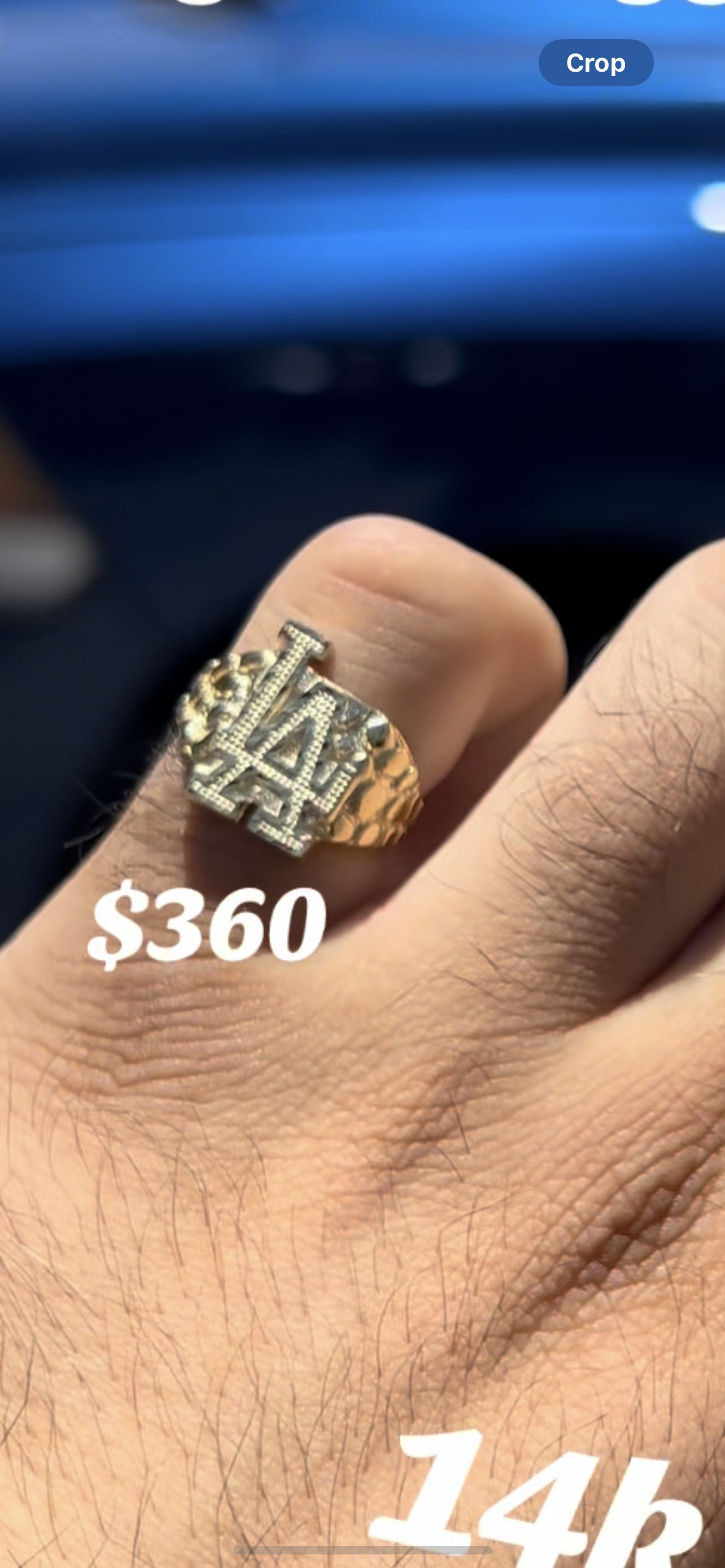 La Nugget Rings 14k real gold