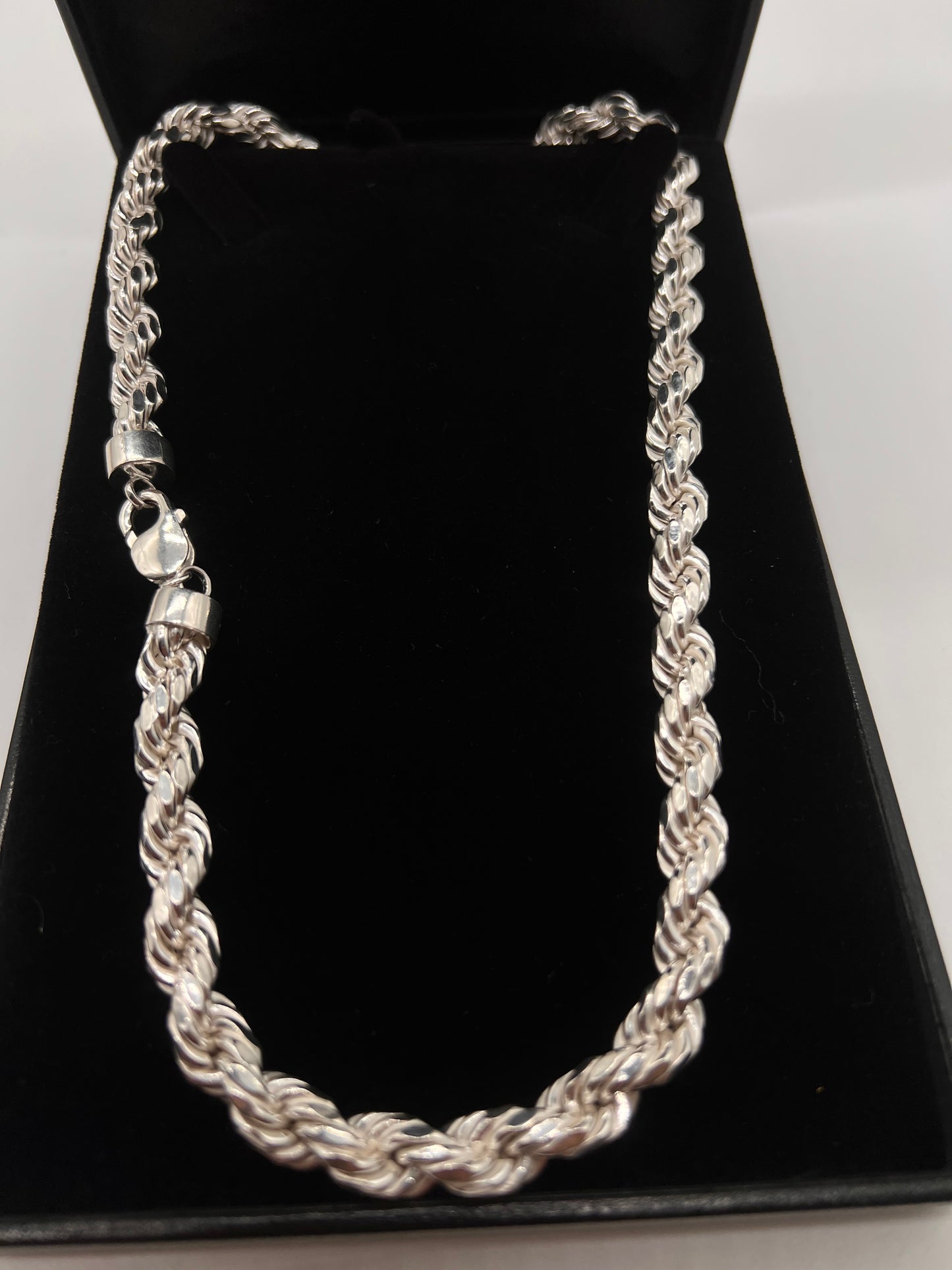 8mm Real silver rope chain🔥