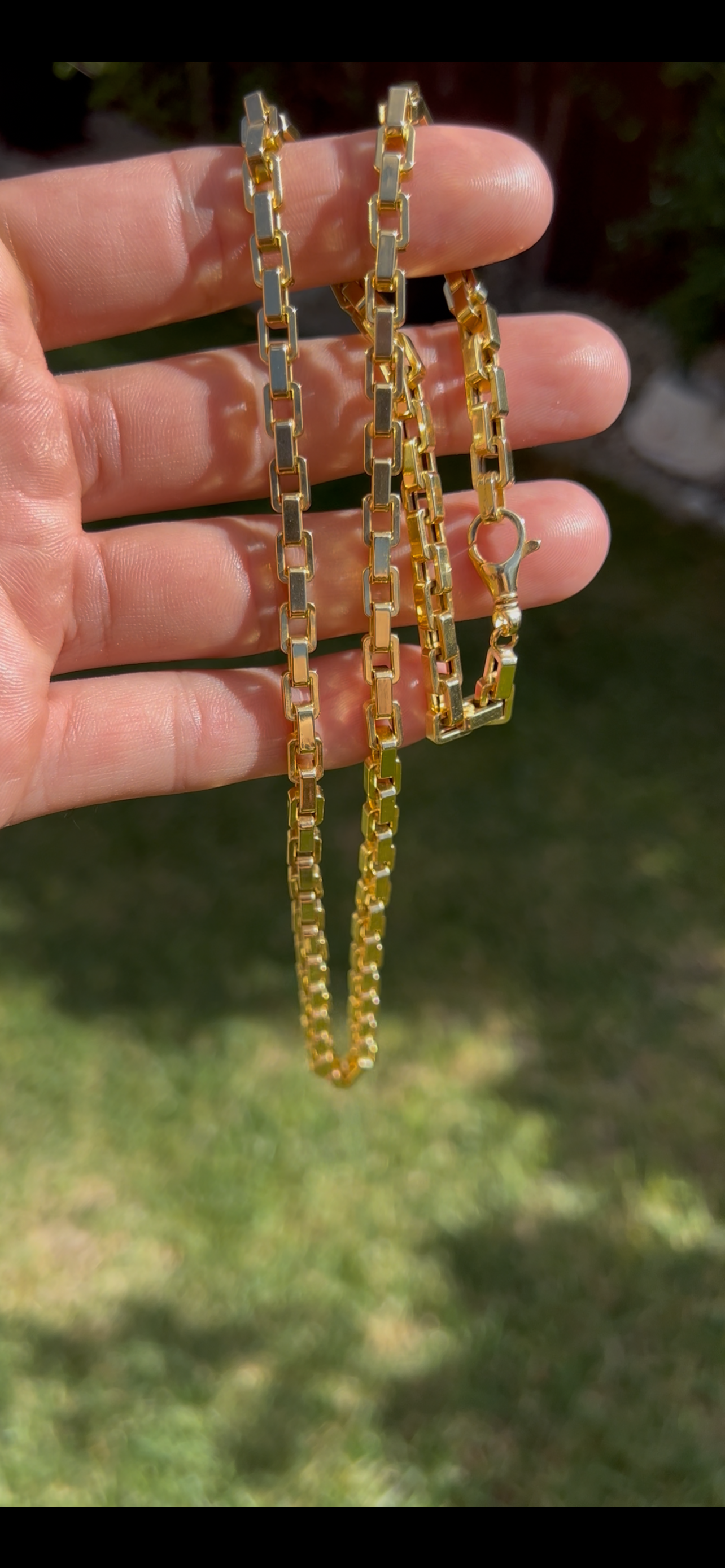 Hermes link 14k real gold chain