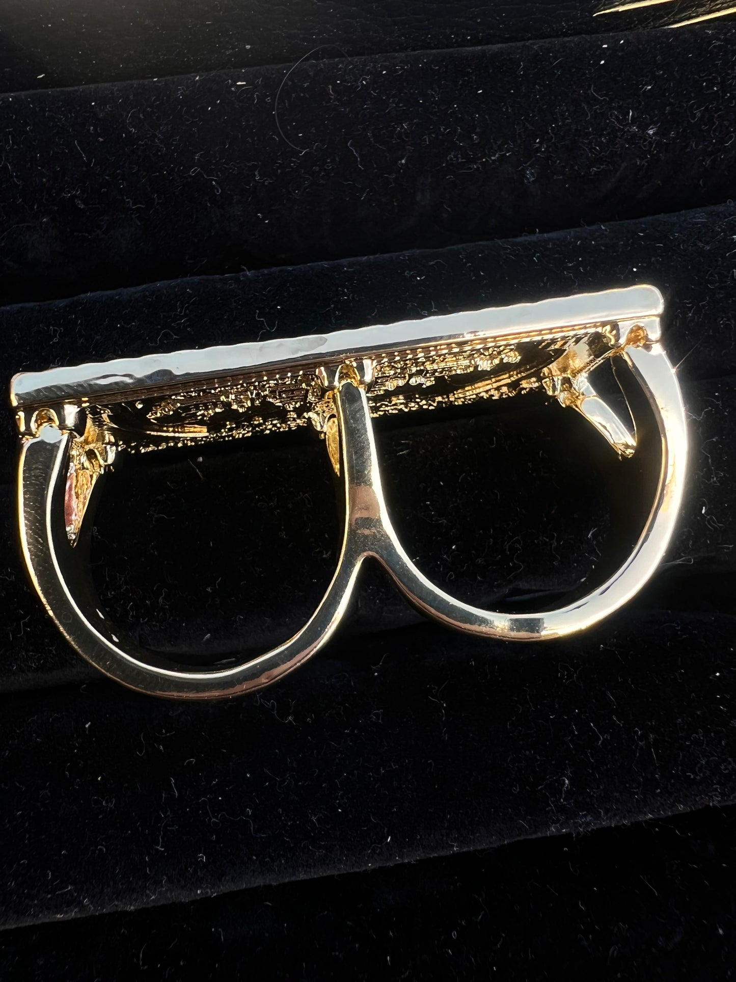 100bill 2 Finger ring high qualtiy gold plated