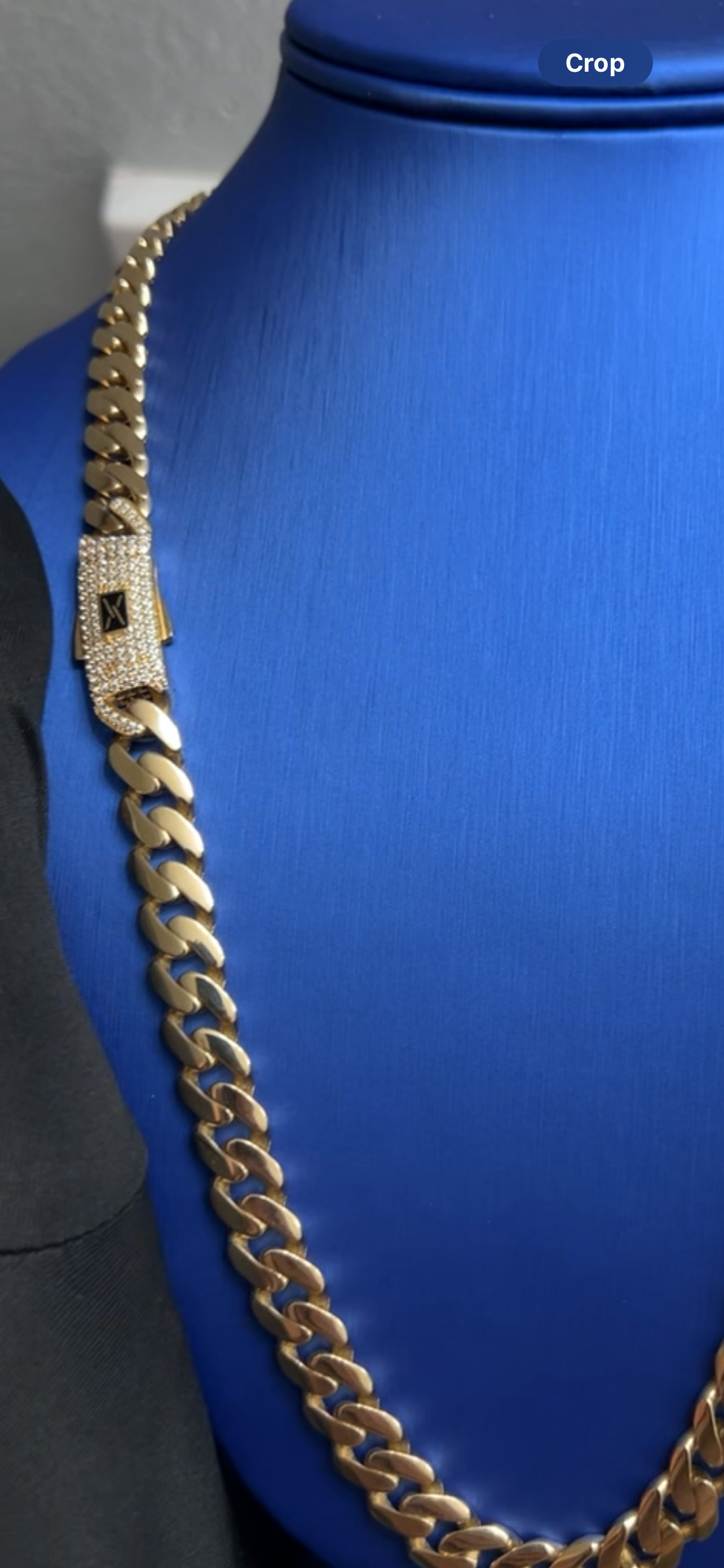 24inch 14k real gold Cuban chain 8mm