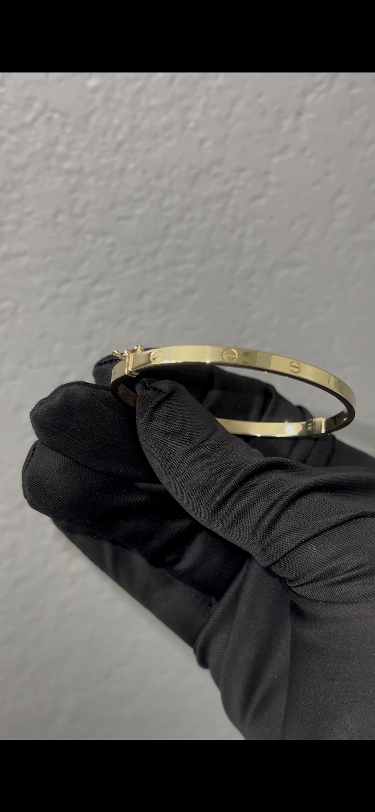 Love bangle 14k real gold