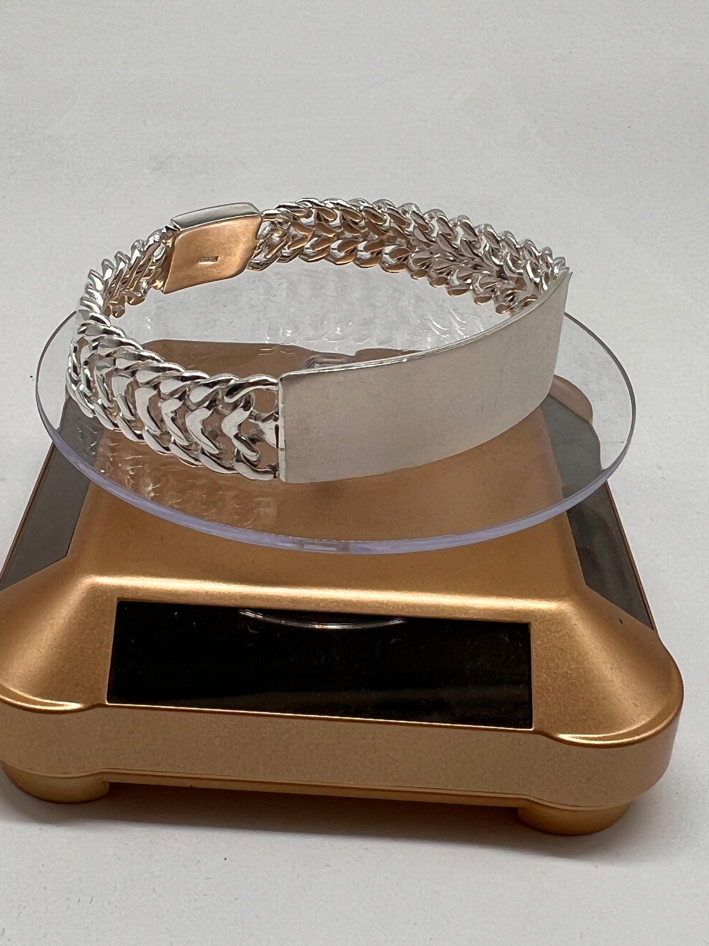 Real silver ID bracelet