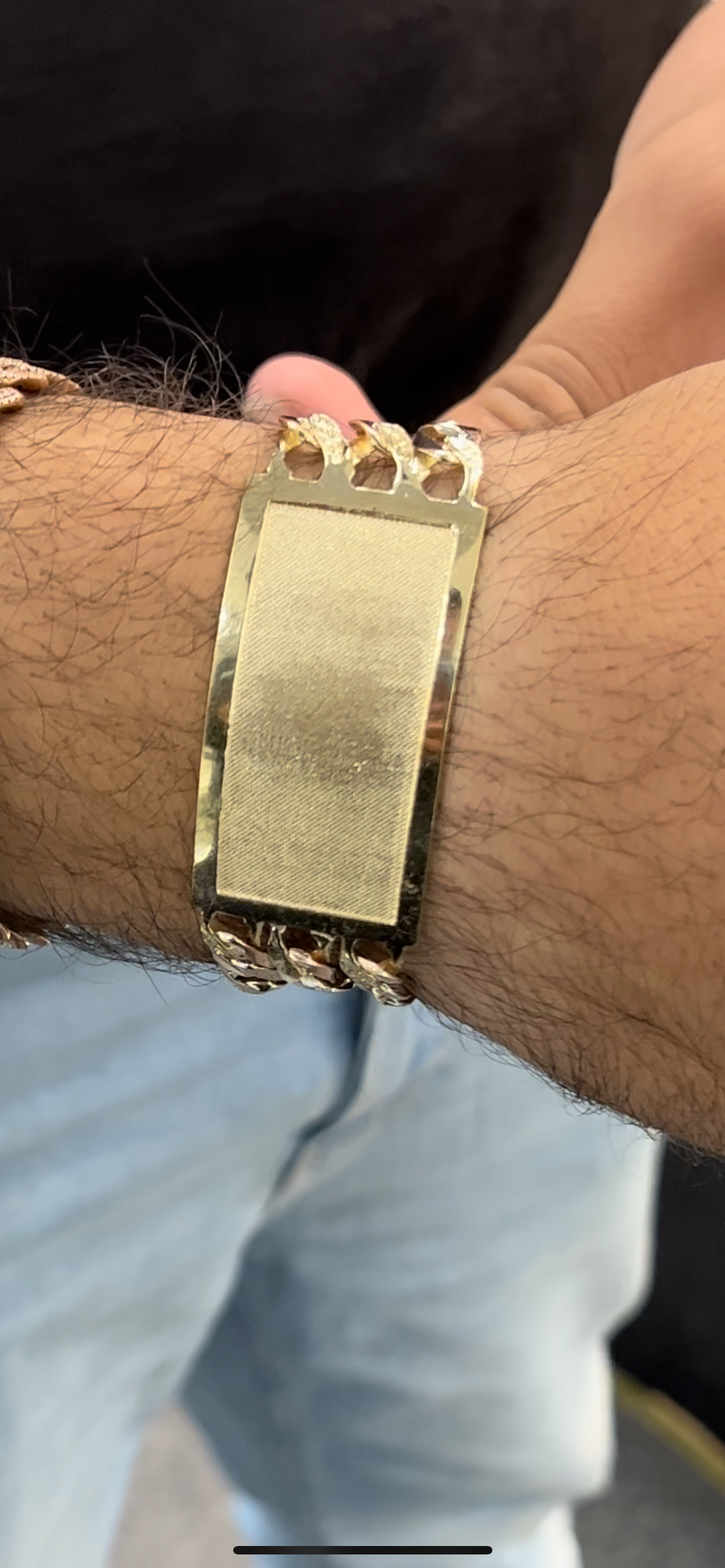 14k real solid gold 3link Escalava