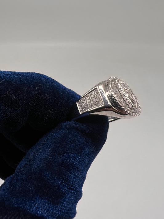 San Judas ring real silver