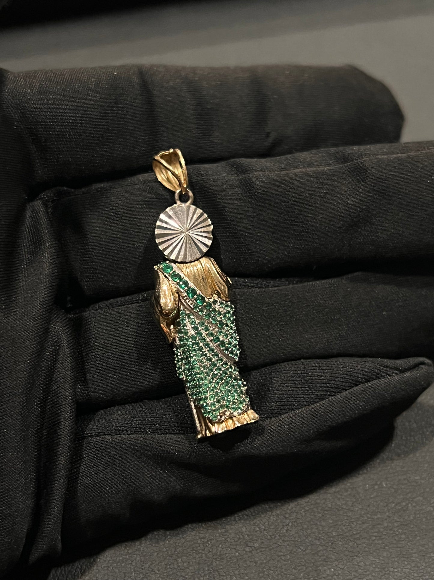 14k real gold 3D San Judas