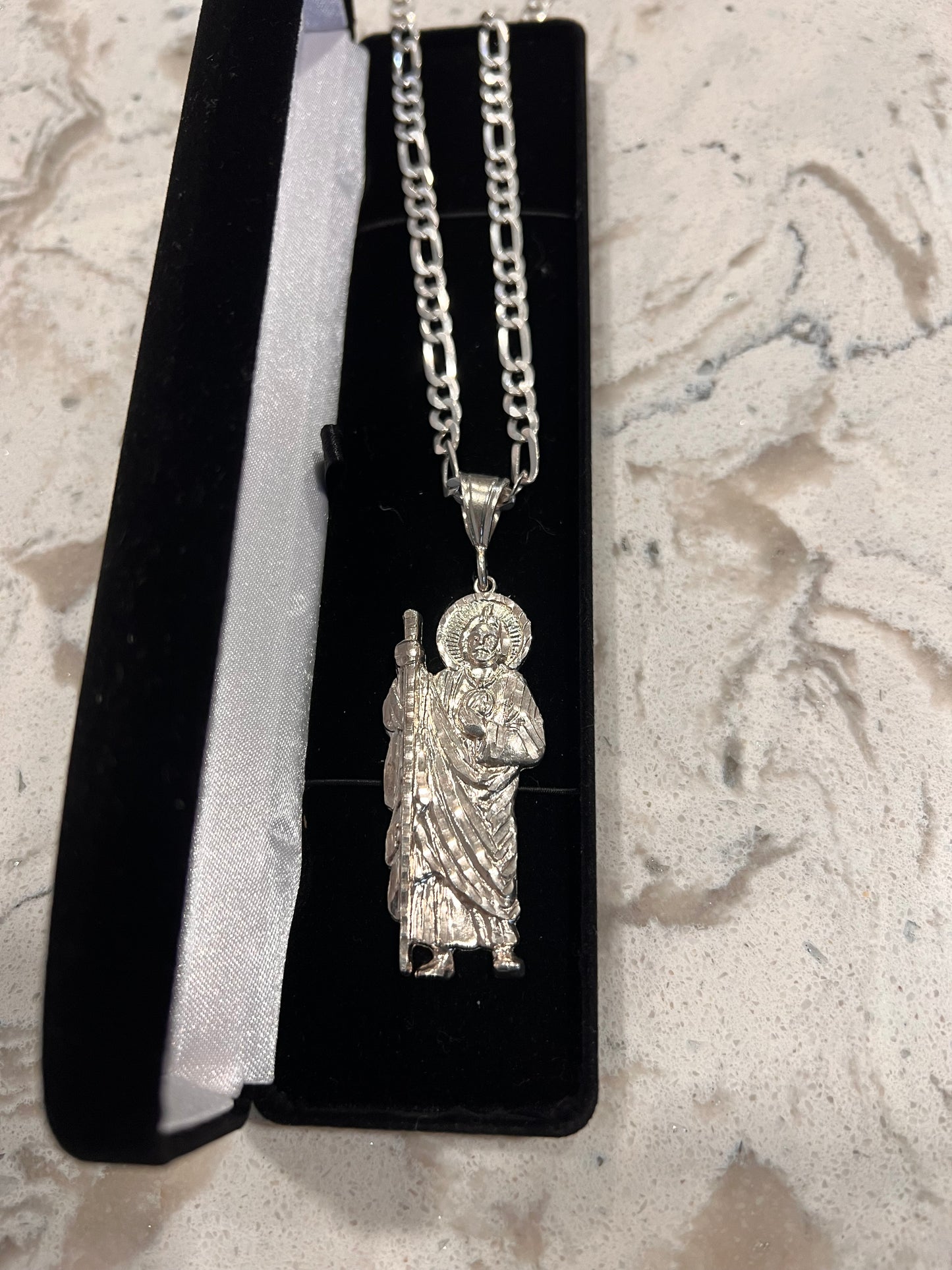 Real silver San Judas set
