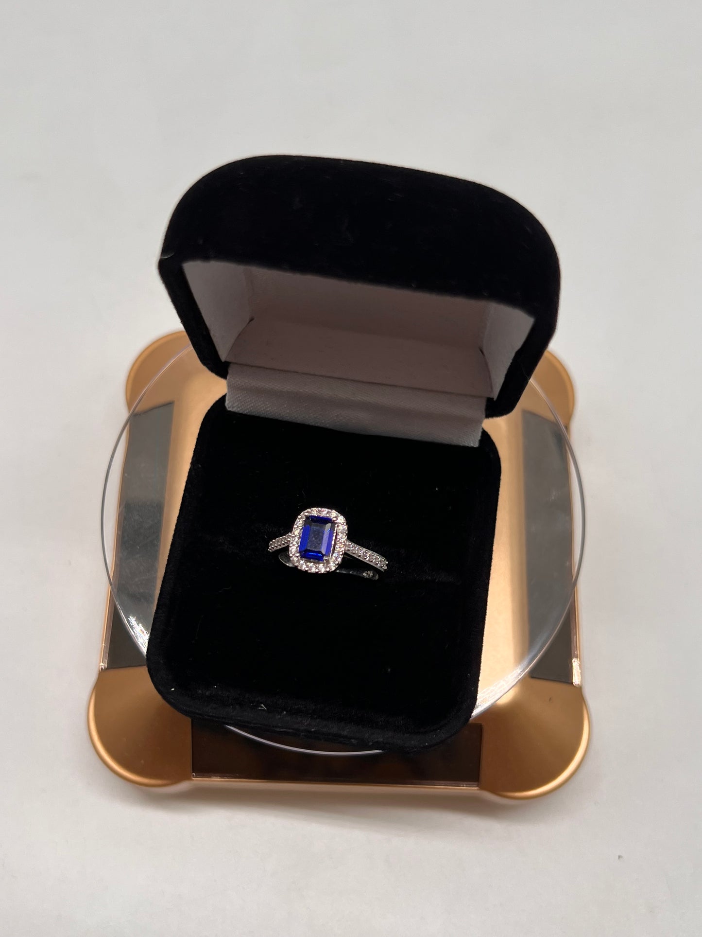 Sapphire real silver ring