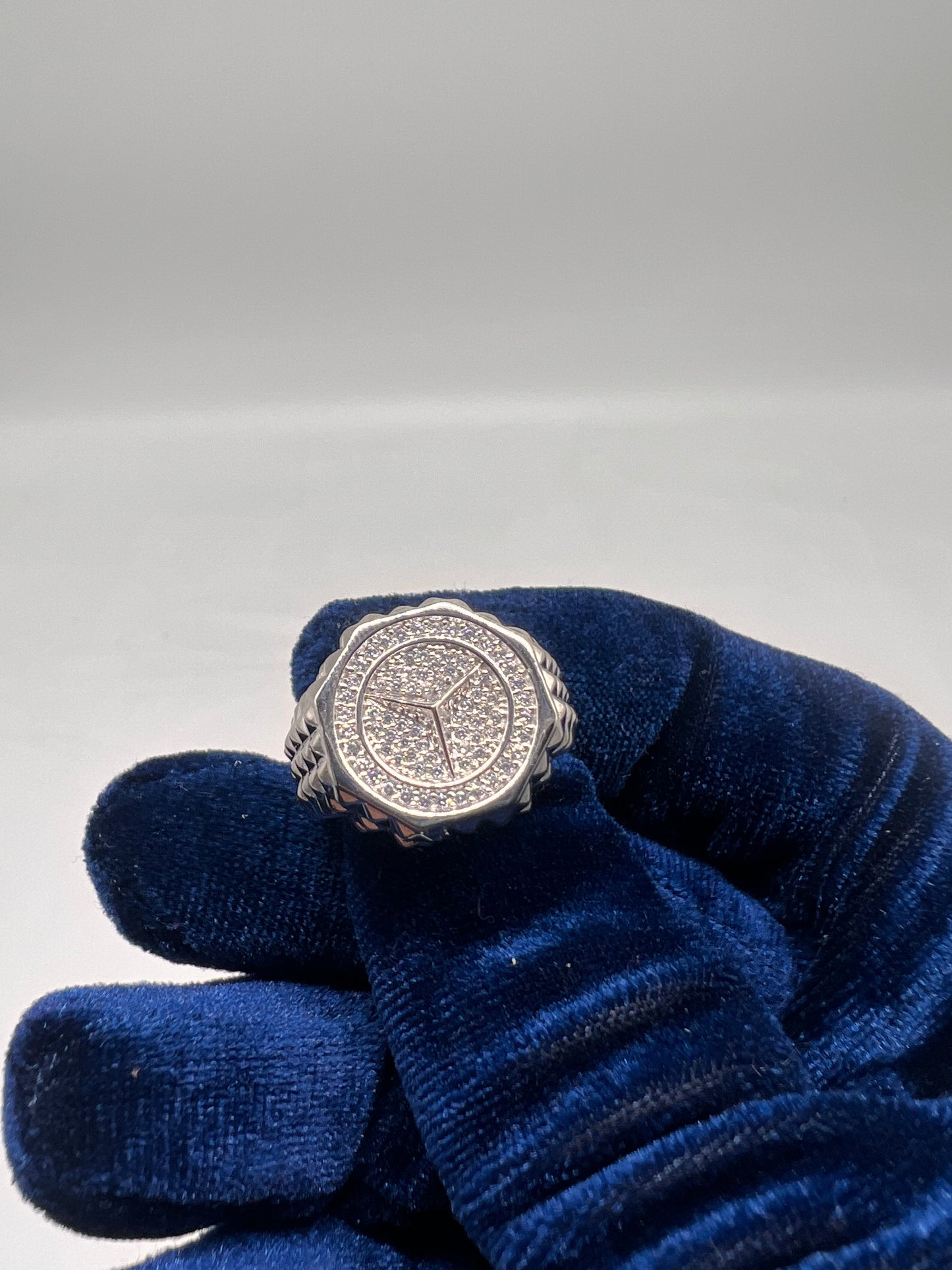 Benz ring real silver