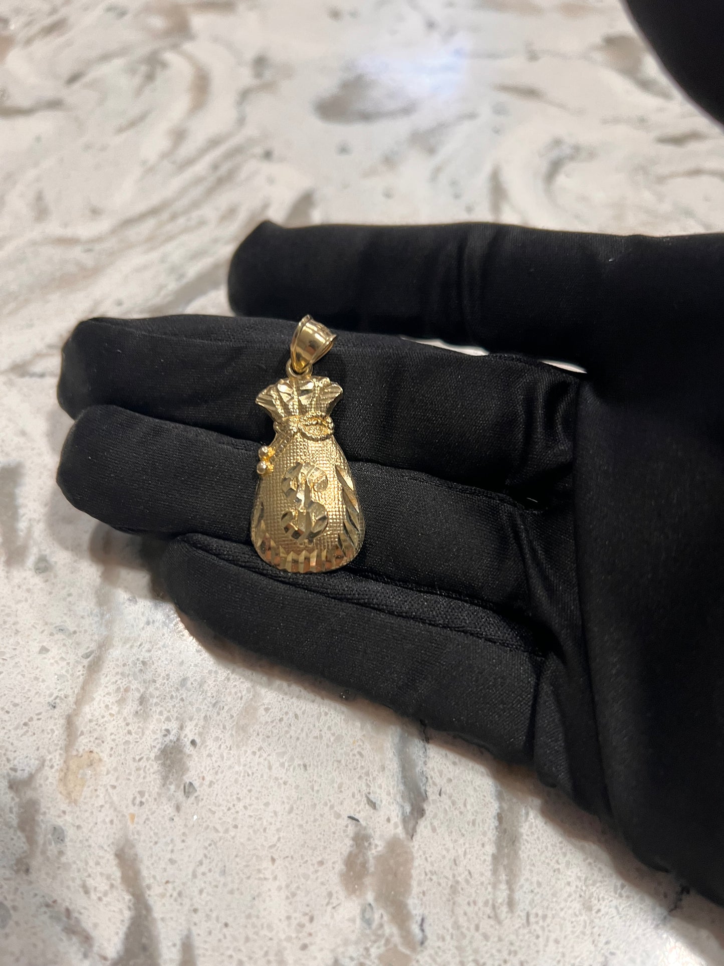 Money bag 10k real gold