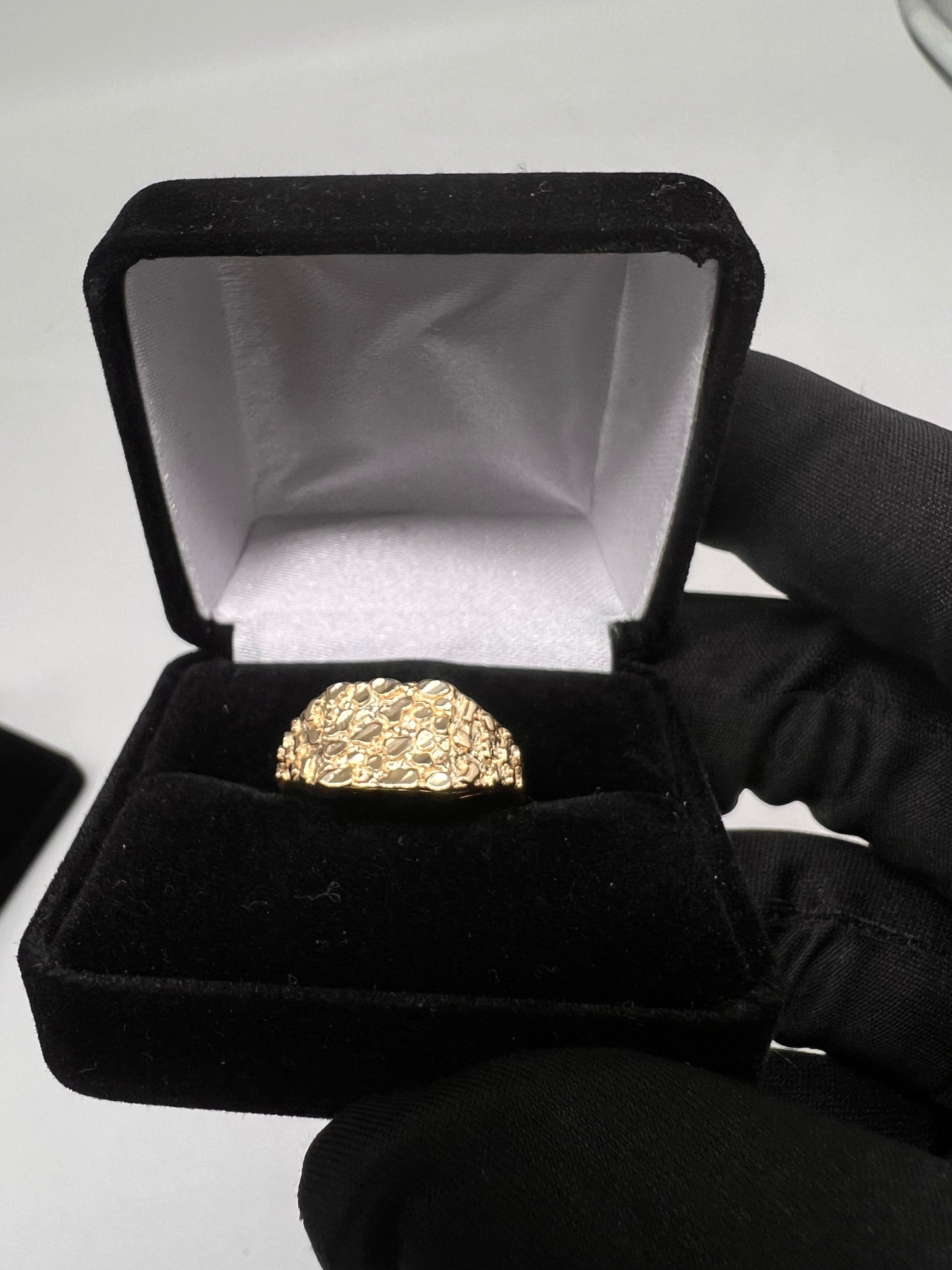 Small 14k nugget ring real gold